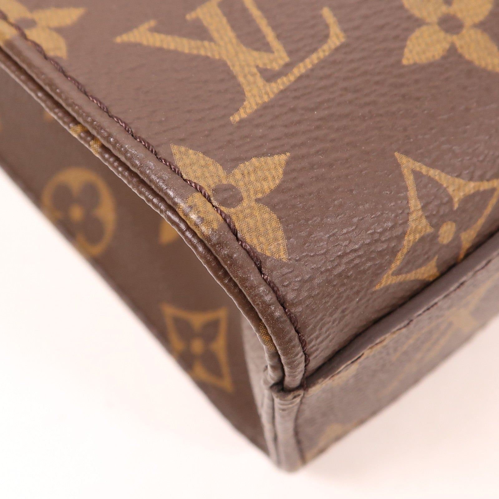 LOUIS VUITTON LV GHW Sac Plat BB 2 Way Shoulder Handbag M45847 Monogram Brown