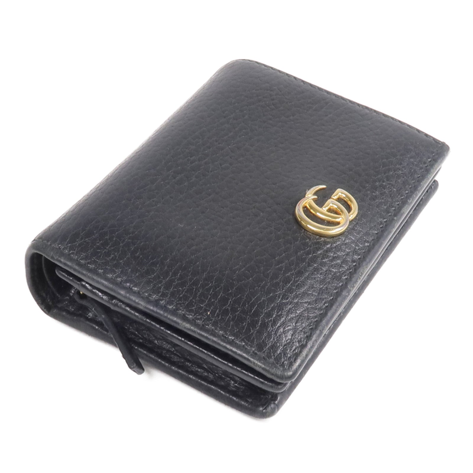 GUCCI 牛皮皮革GG Marmont Wallet金扣錢包