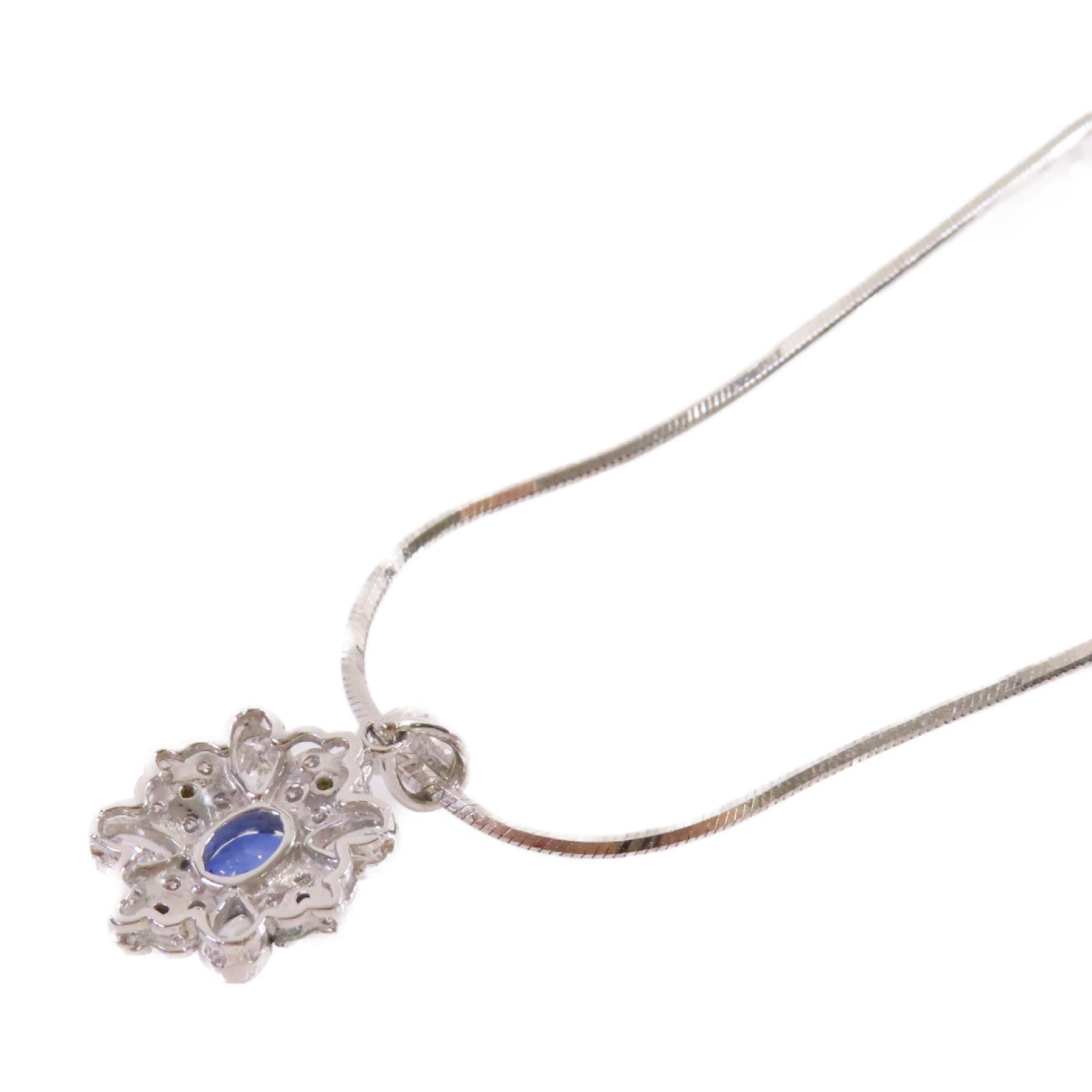JEWELRY 18K白金/1.07ct藍寶石Sapphire Necklace項鏈