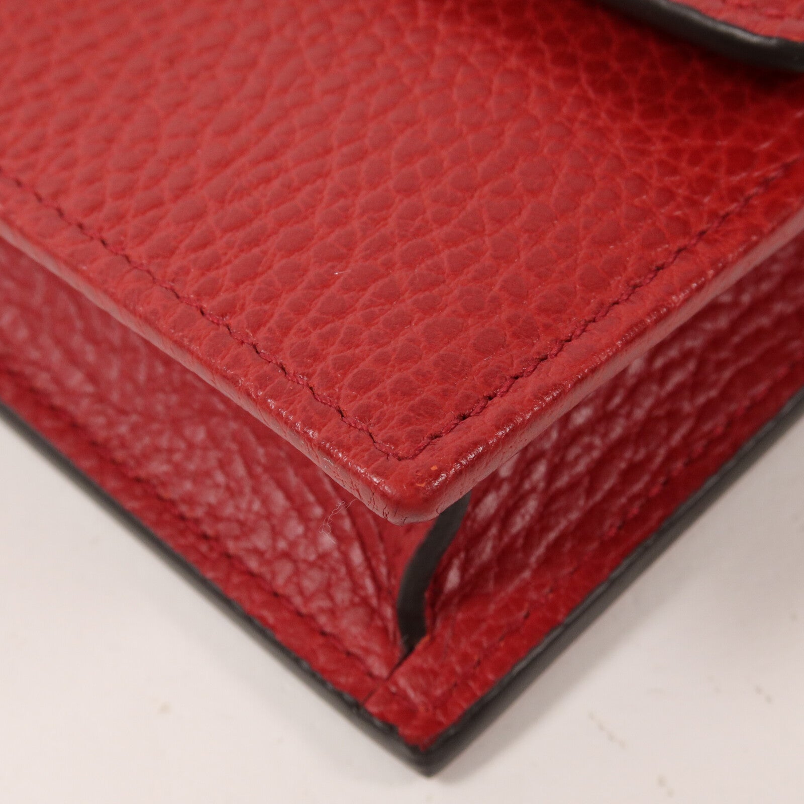 GUCCI 牛皮皮革Interlocking G Wallet On Chain鏈帶肩背袋