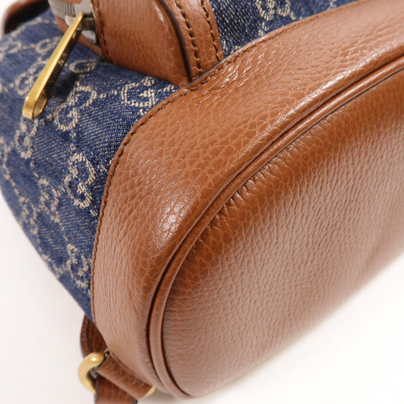 GUCCI Denim/牛皮皮革GG Backpack背包