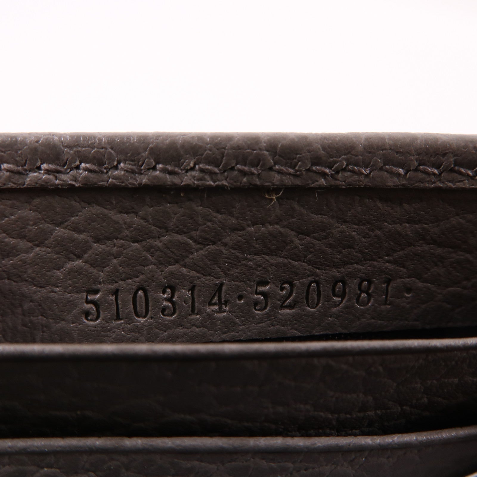 GUCCI 牛皮皮革Chain Shoulder銀扣肩背袋灰色