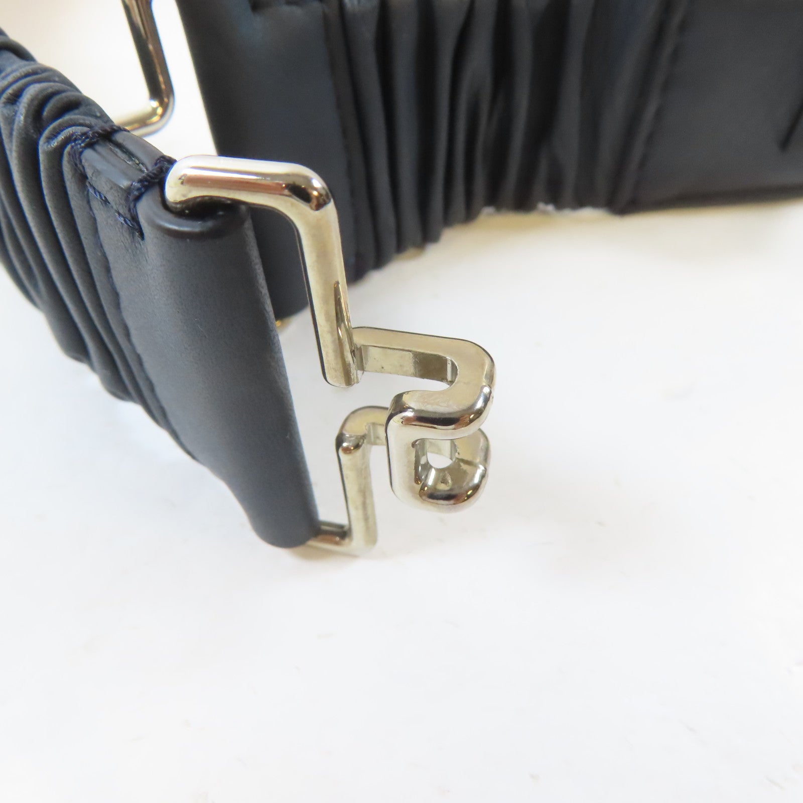 FENDI (PRICE DOWN) SHW Belt Calfskin Leather Black