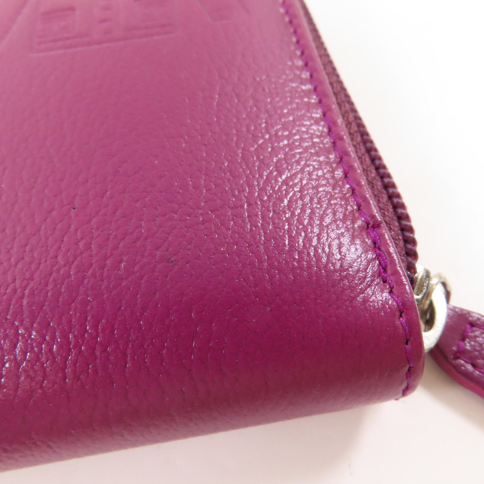CHANEL 【激減優惠】牛皮皮革Wallet銀扣長錢包