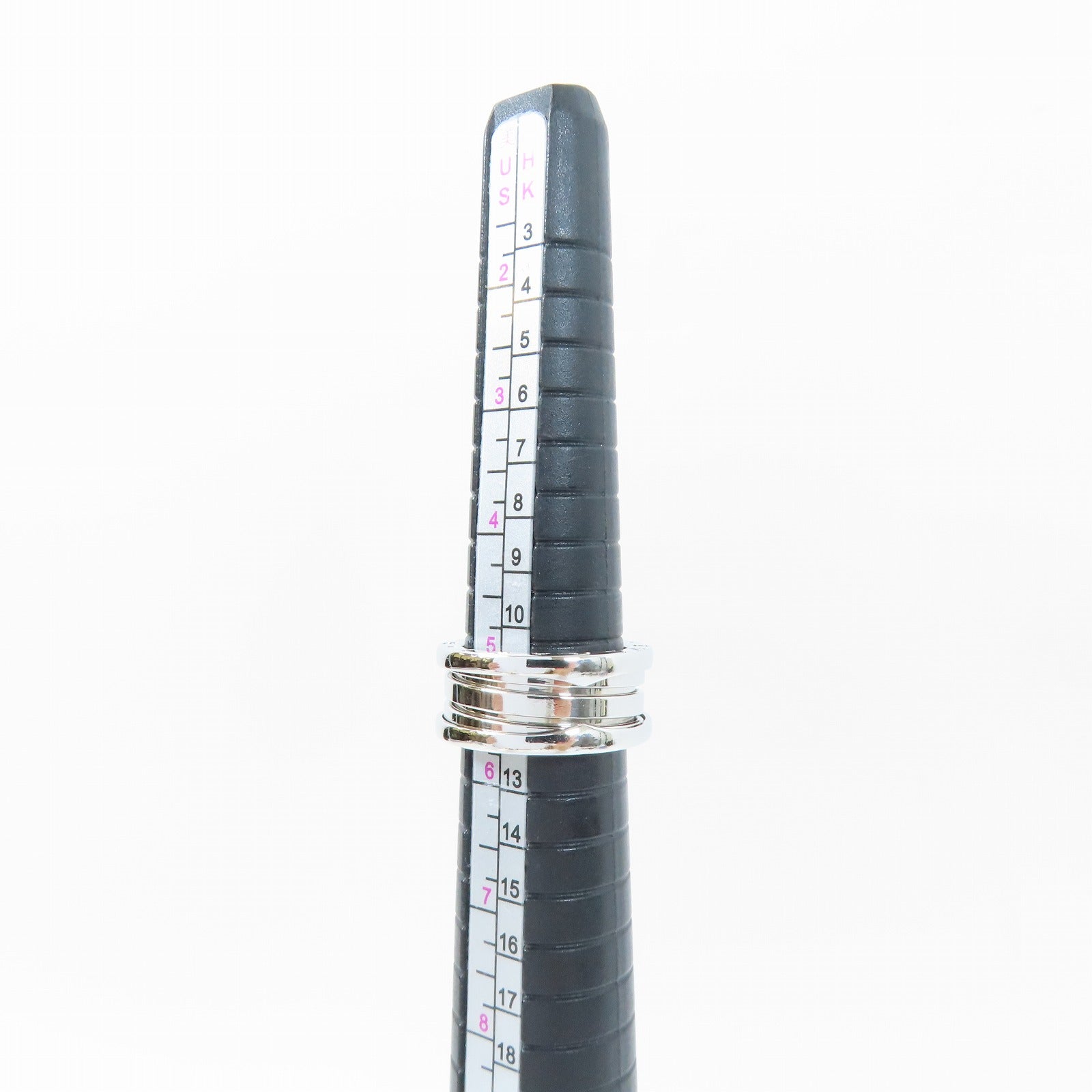 BVLGARI 18K白金B-zero1 3 Band Ring戒指Bvlgari#51/JP#10.5/US#5.25