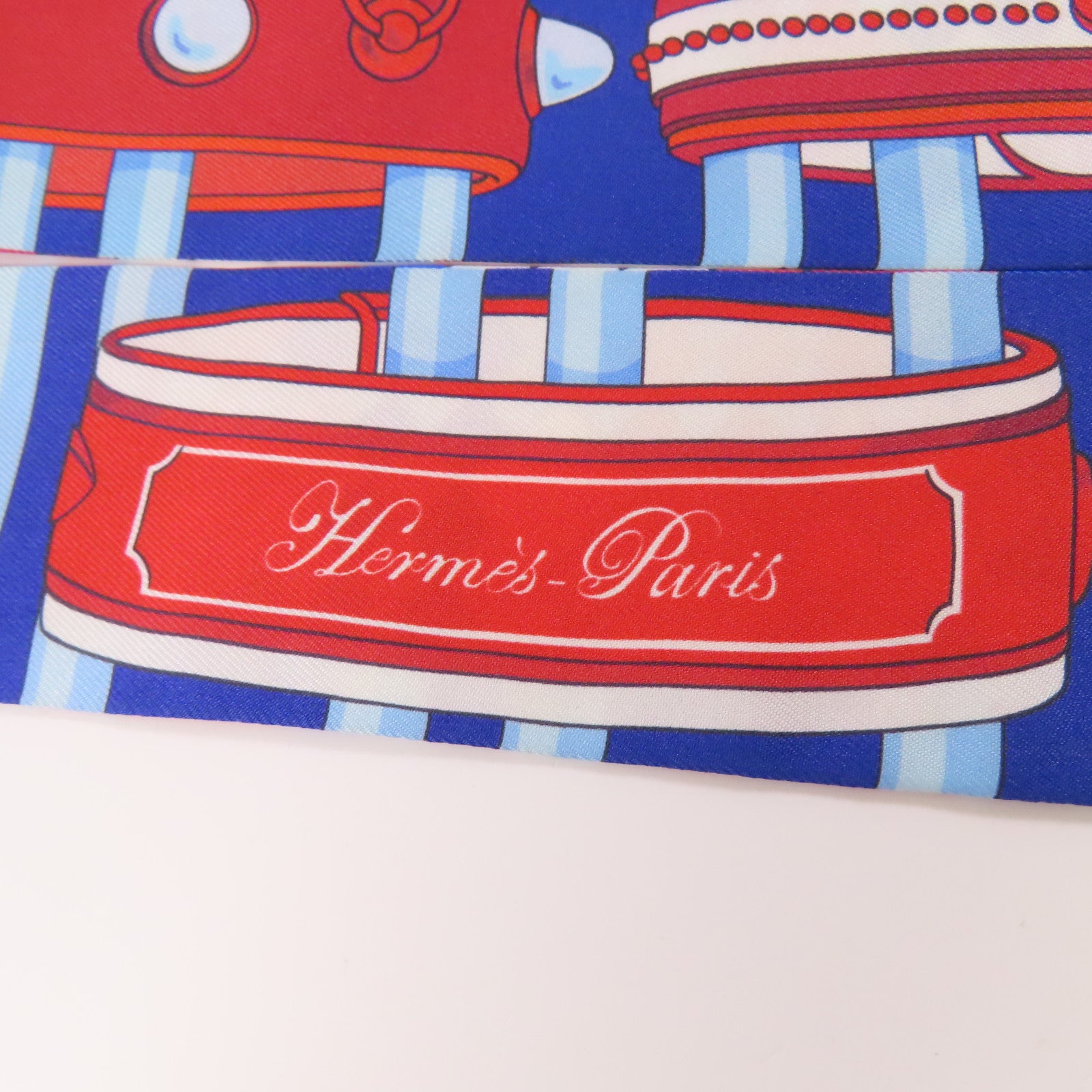 HERMES 絲質Twilly絲巾