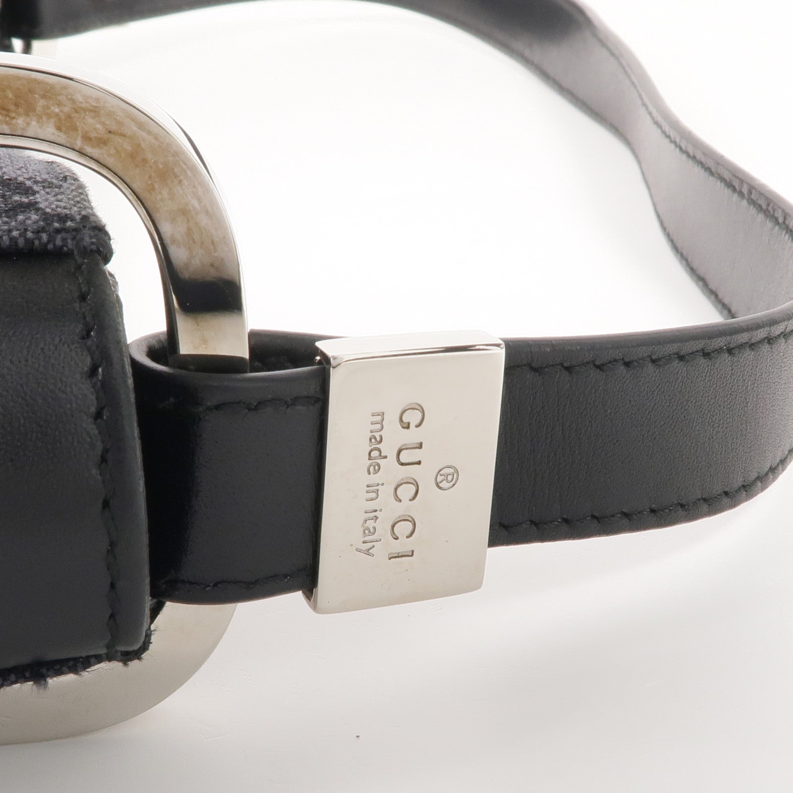 GUCCI 帆布Handbag銀扣手挽袋