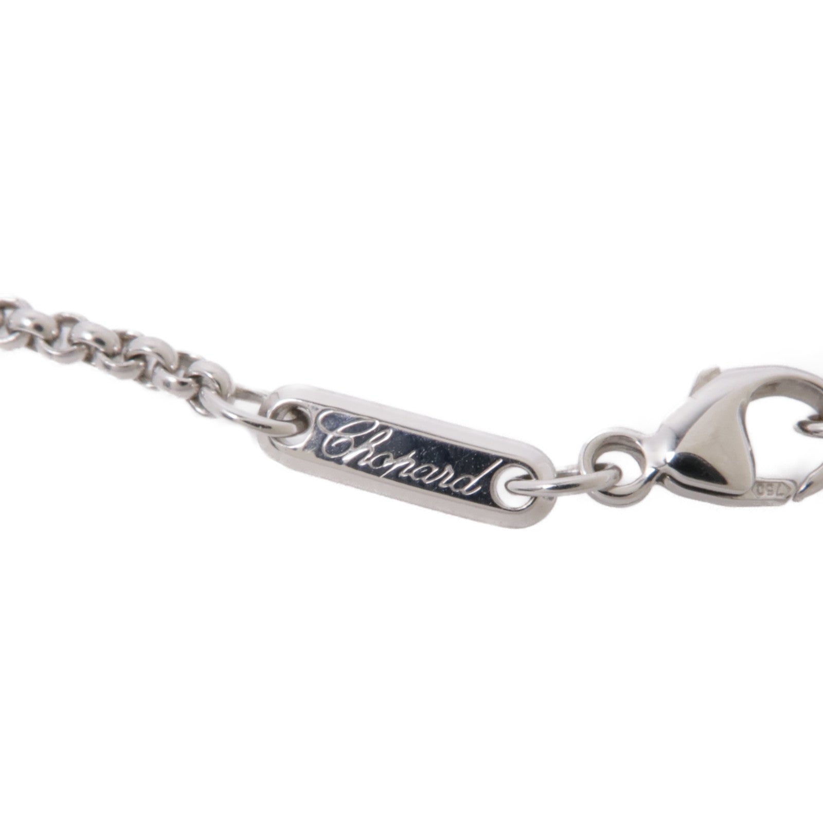 Chopard 18K白金Happy Spirit Diamond Necklace鑽石項鍊