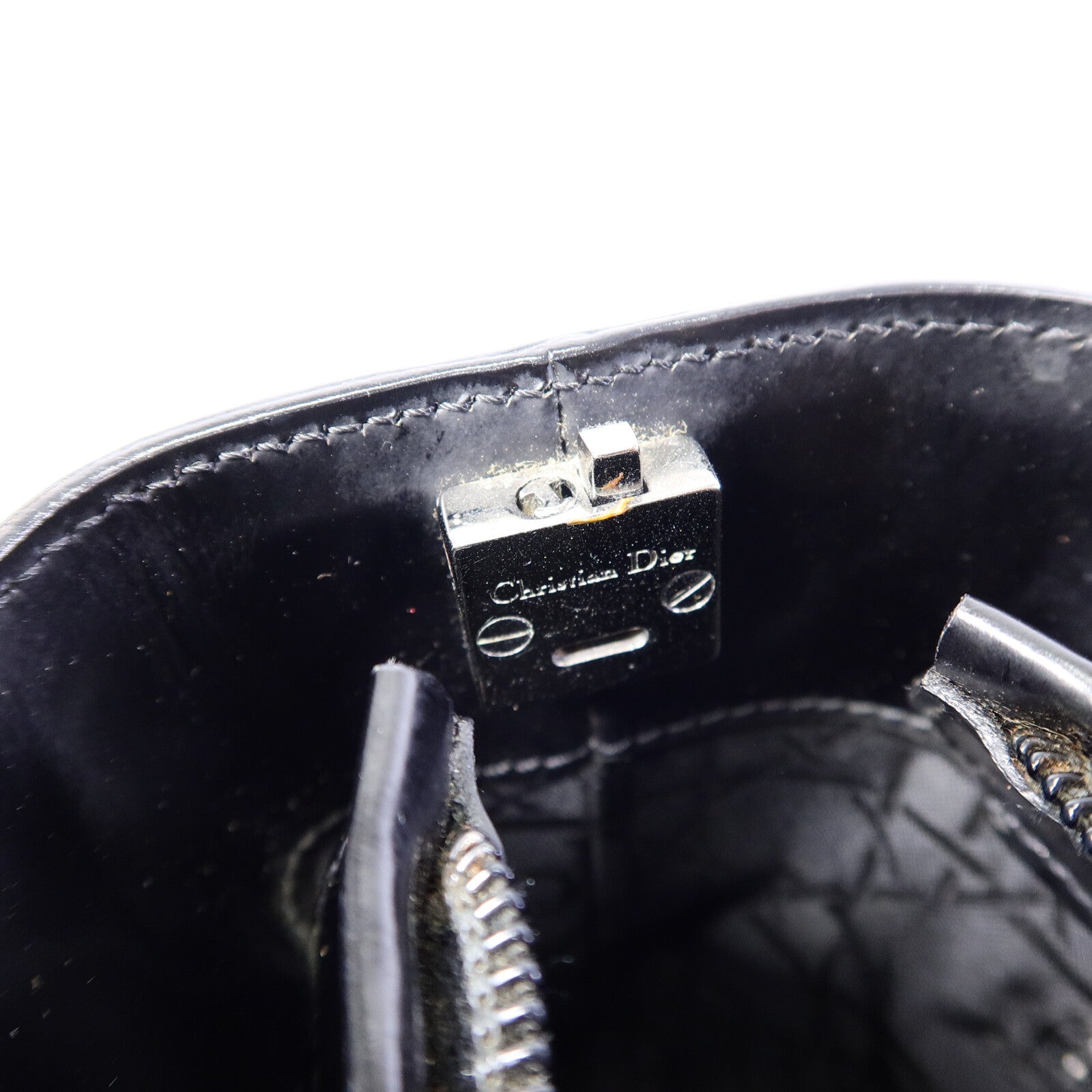 Dior 牛皮皮革Lady Perla Hand Bag手挽肩背兩用袋