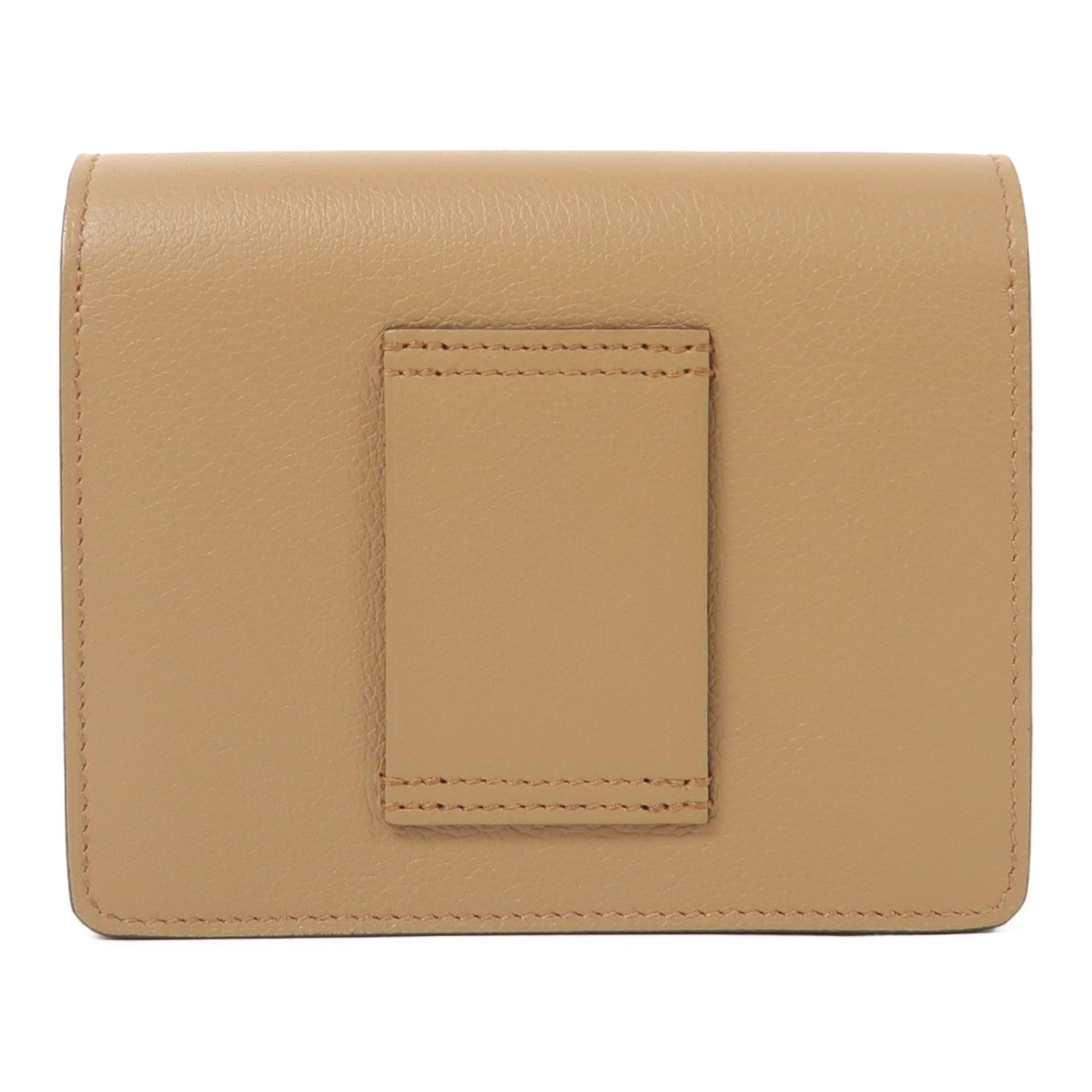 HERMES 【激減優惠】Evercolor皮革Roulis Slim Wallet銀扣錢包淺啡色/黃色