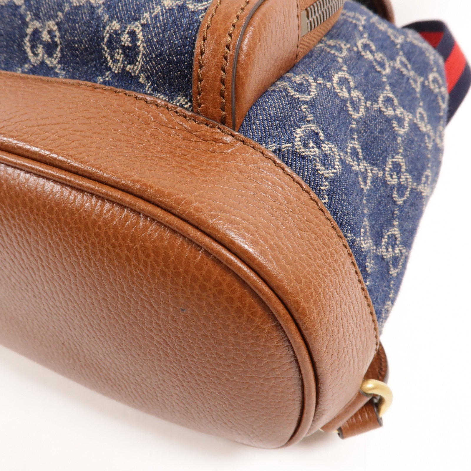 GUCCI Denim/牛皮皮革GG Backpack背包