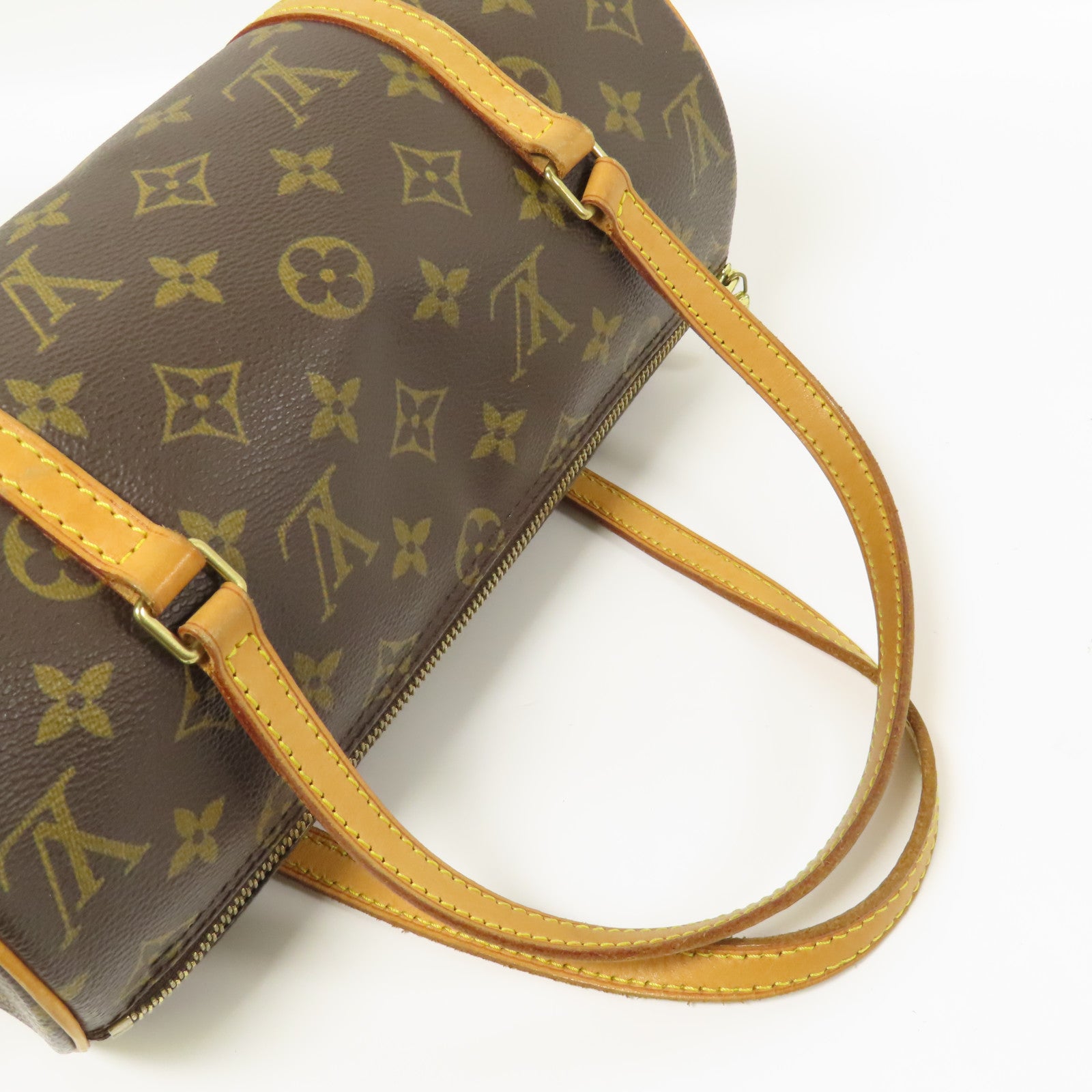 LOUIS VUITTON Monogram Papillon PM金扣手挽袋