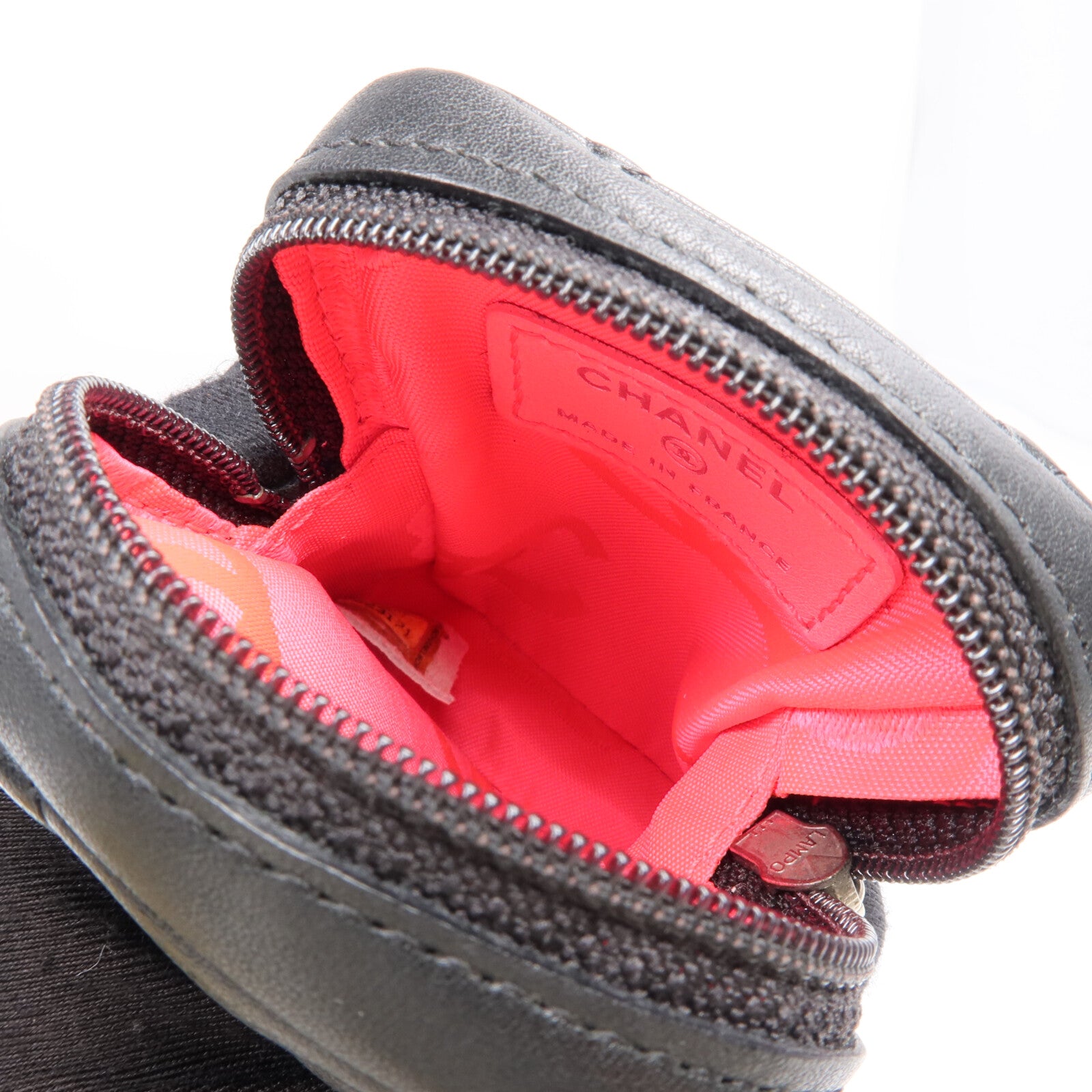 CHANEL 牛皮皮革Cambon Belt Pouch銀扣錢包