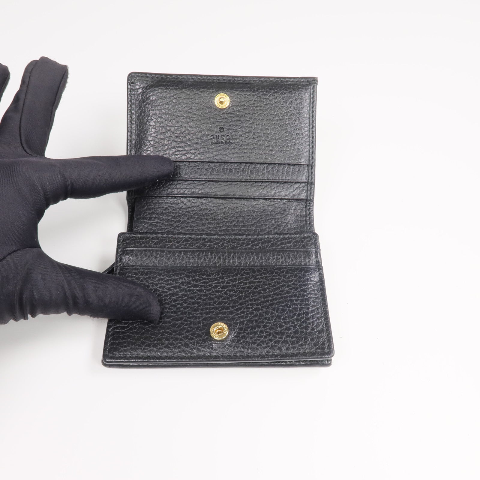 GUCCI 牛皮皮革GG Marmont Wallet金扣錢包