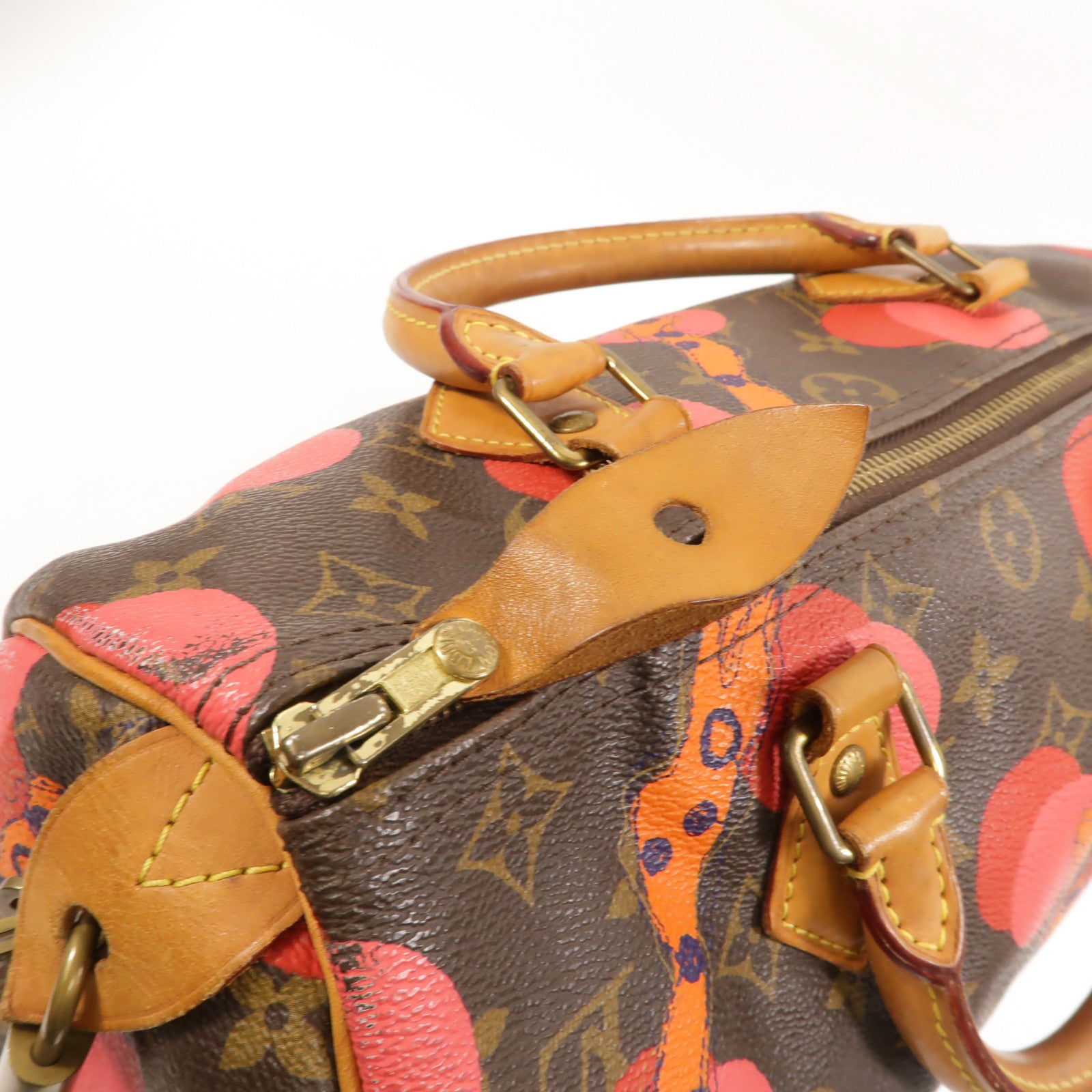 LOUIS VUITTON Monogram Ramage Speedy 30金扣手挽袋