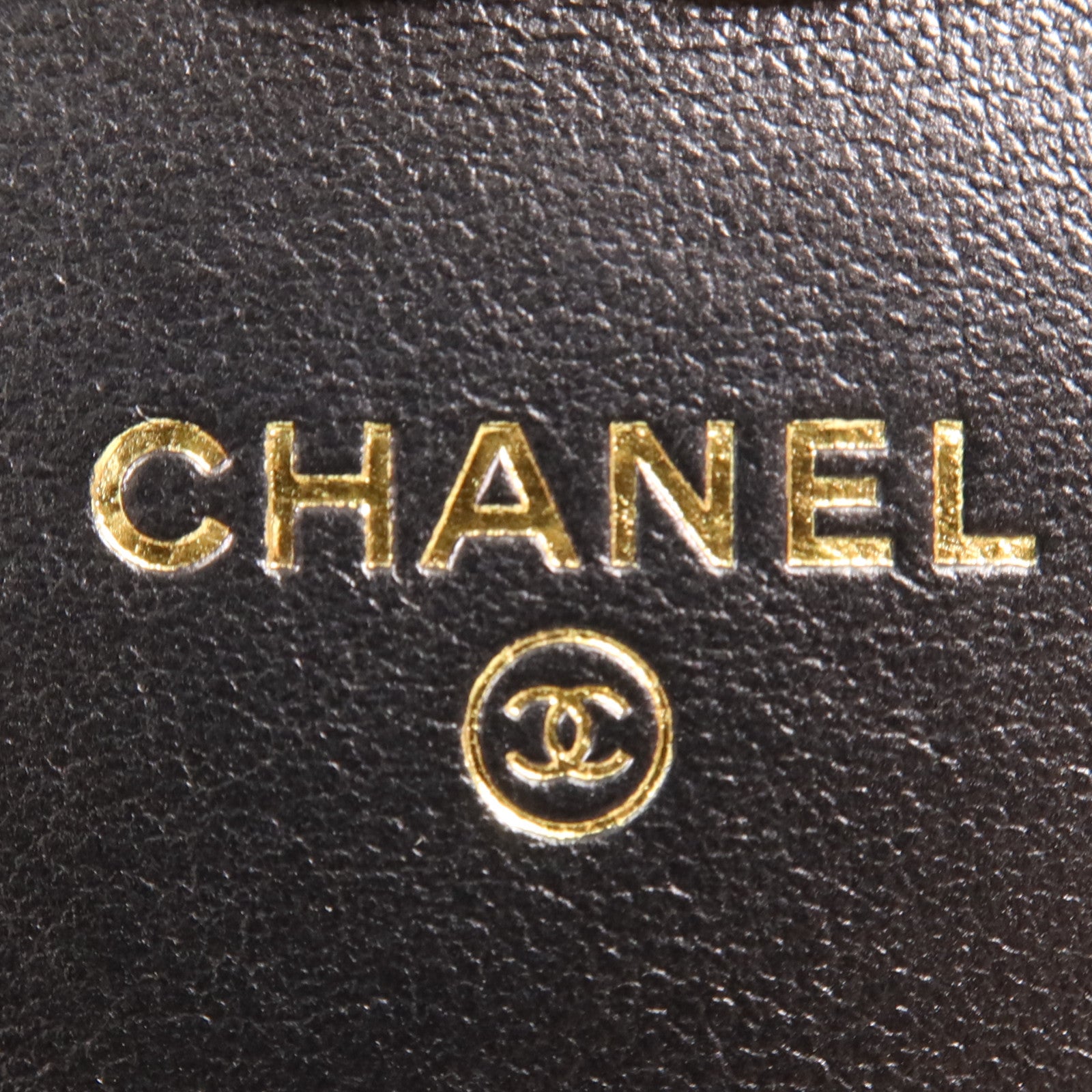 CHANEL 羊皮皮革Mini WOC金扣鏈帶肩背袋