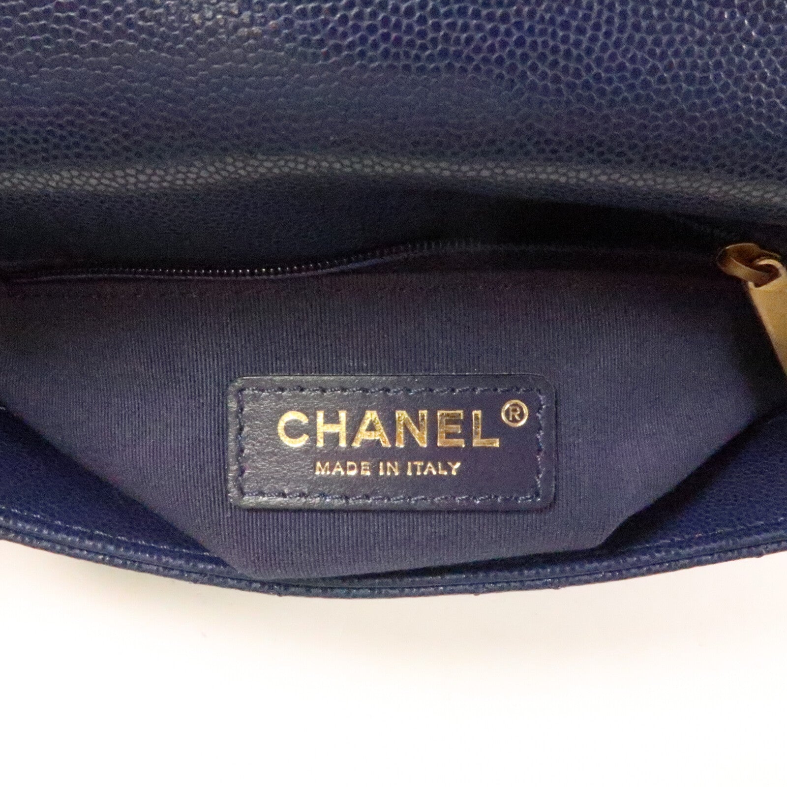 CHANEL 牛皮皮革Chain Shoulder Bag金扣鏈帶肩背袋