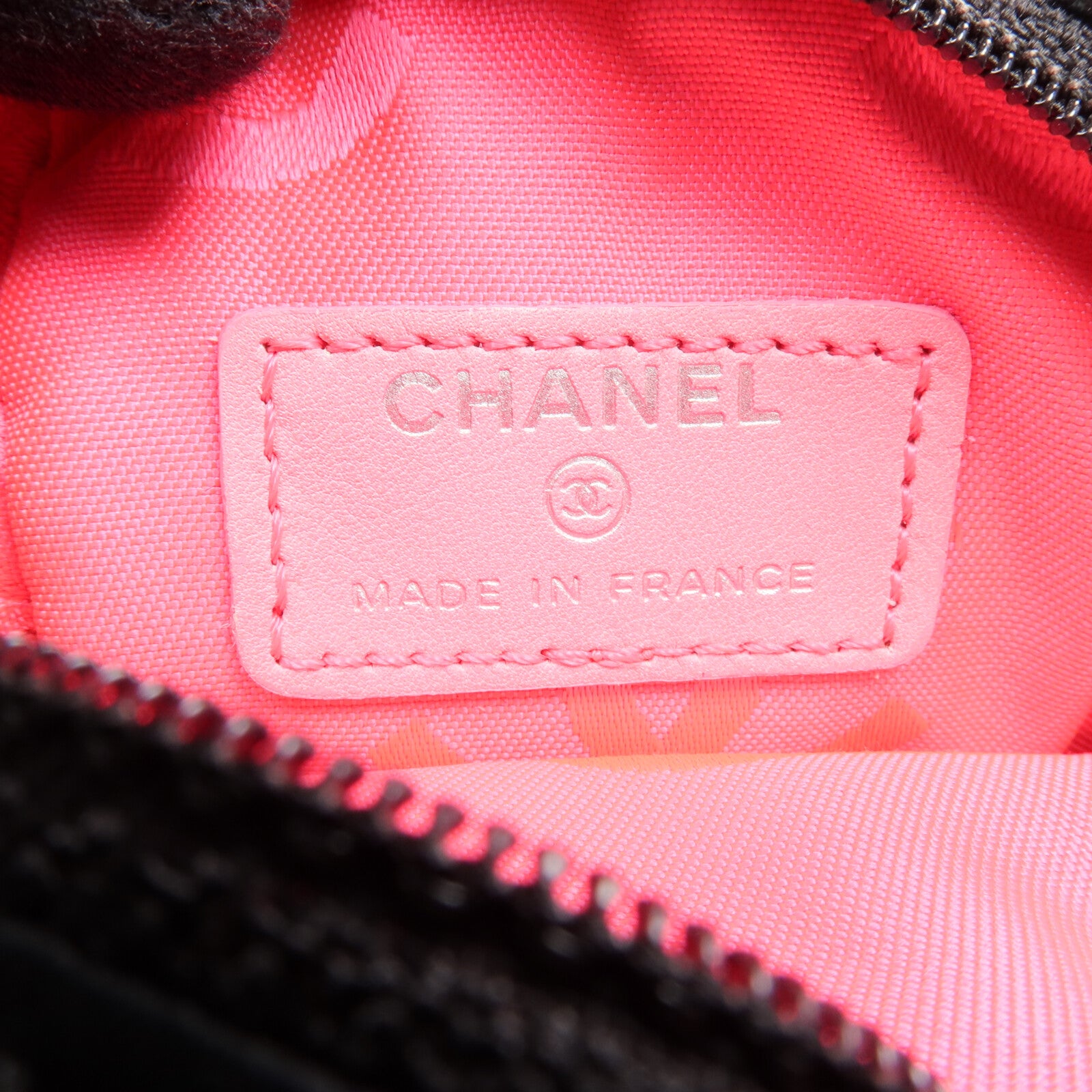 CHANEL 牛皮皮革Cambon Belt Pouch銀扣錢包