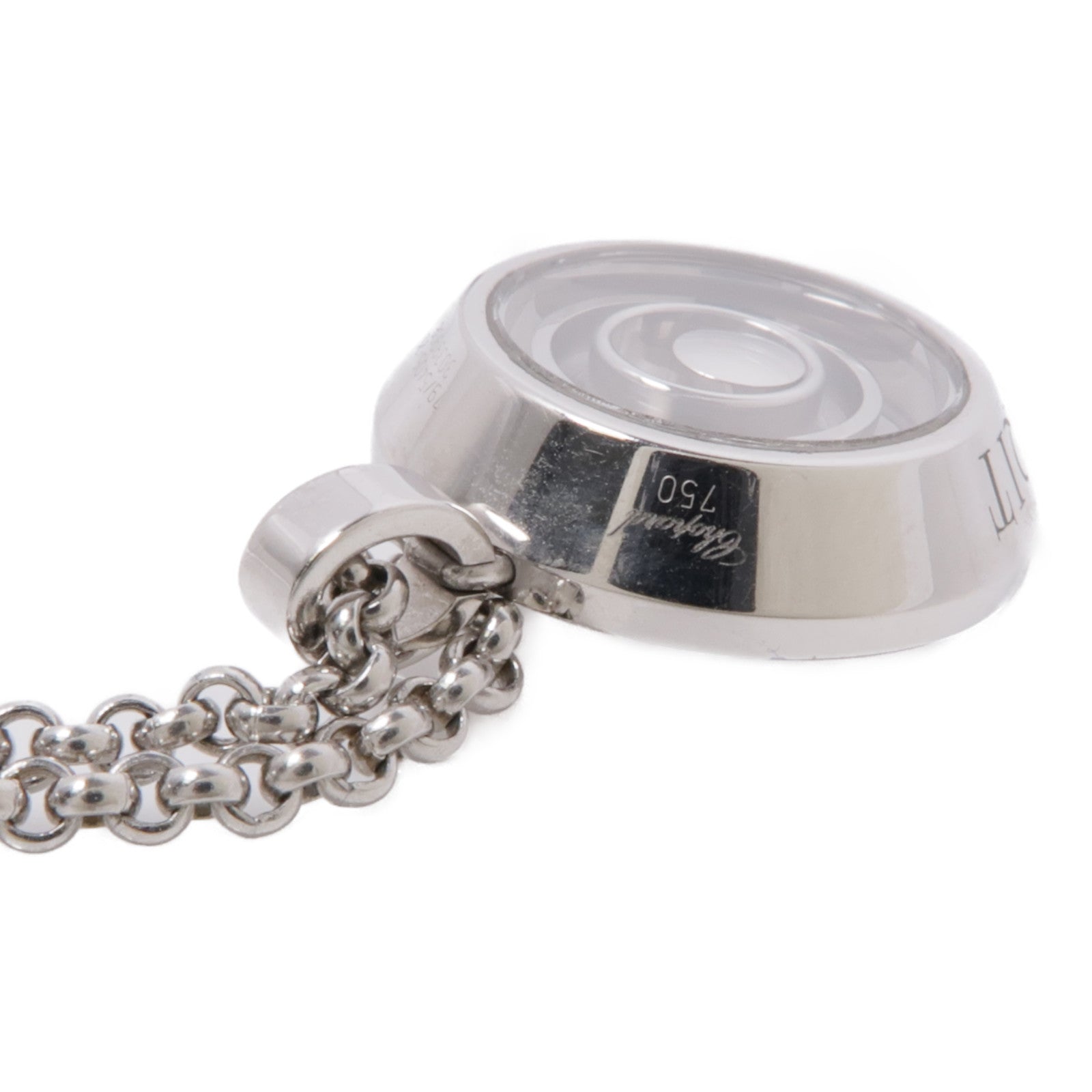 Chopard 18K白金Happy Spirit Diamond Necklace鑽石項鍊