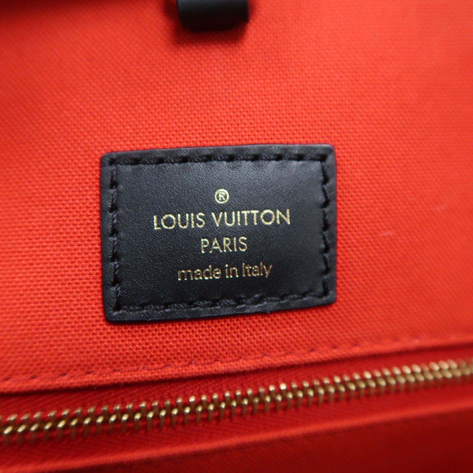 LOUIS VUITTON 【激減優惠】Monogram Giant Reverse On The Go GM金扣手挽肩背兩用袋啡色