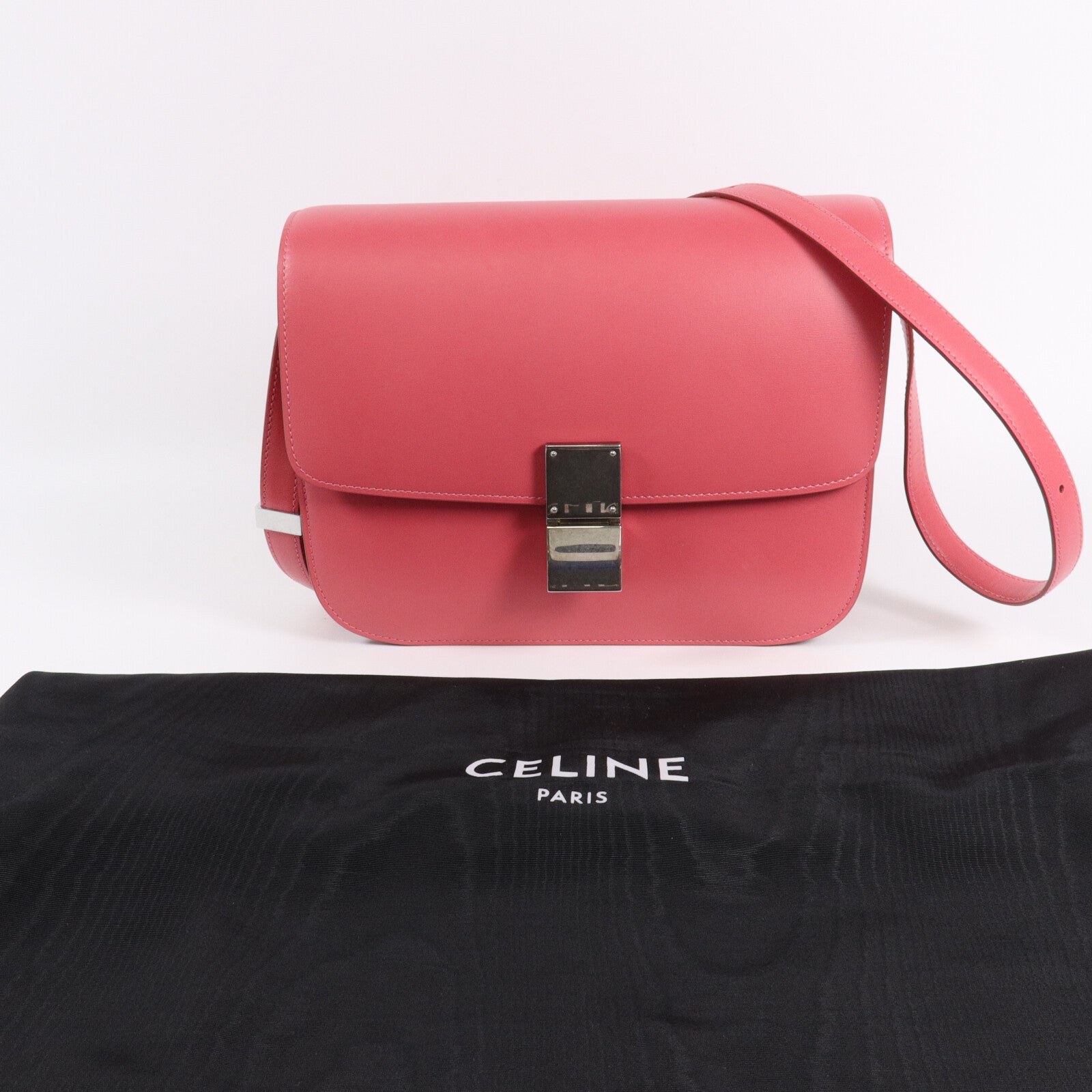 CELINE 牛皮皮革Classic Box Medium肩背袋