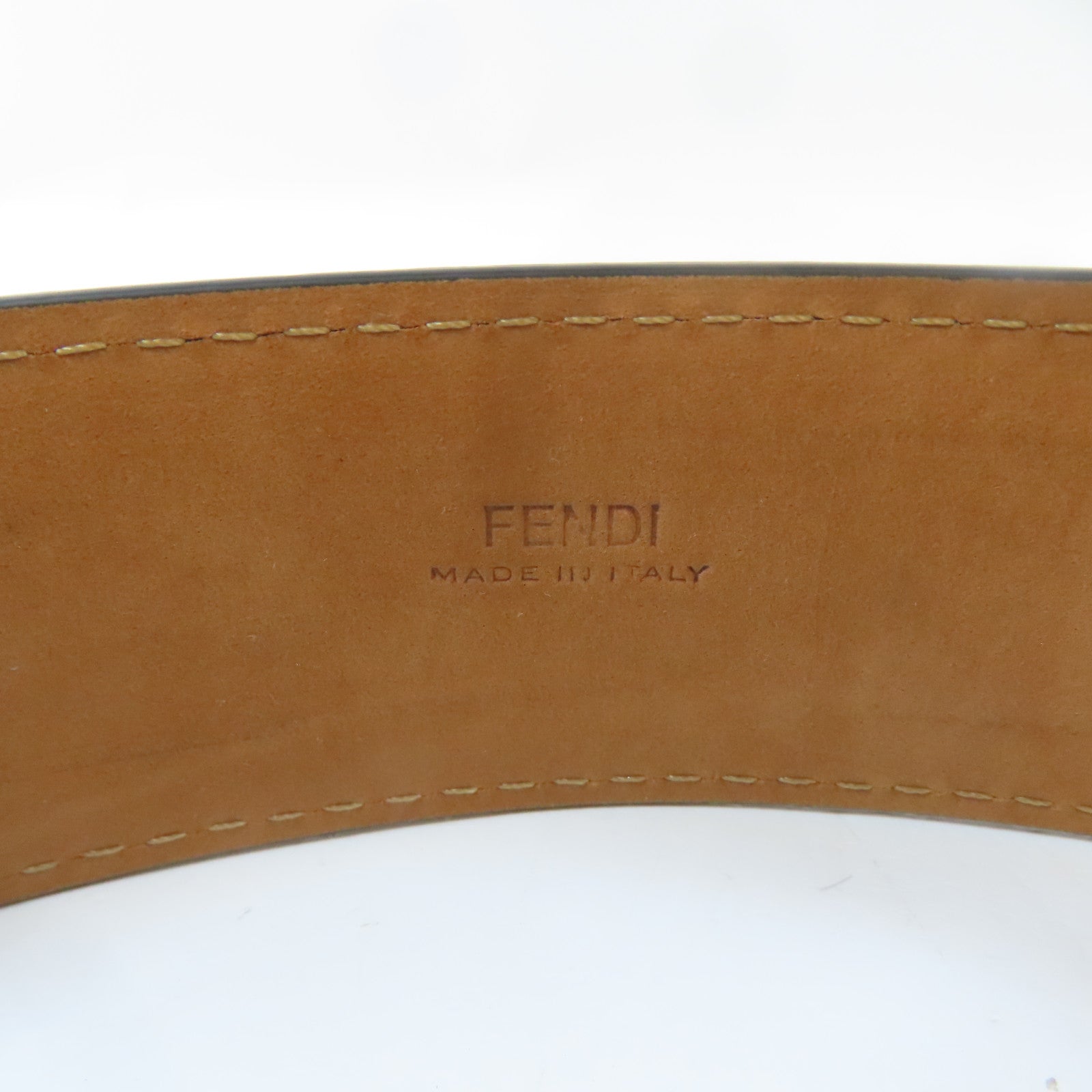 FENDI (PRICE DOWN) SHW Belt Calfskin Leather Black
