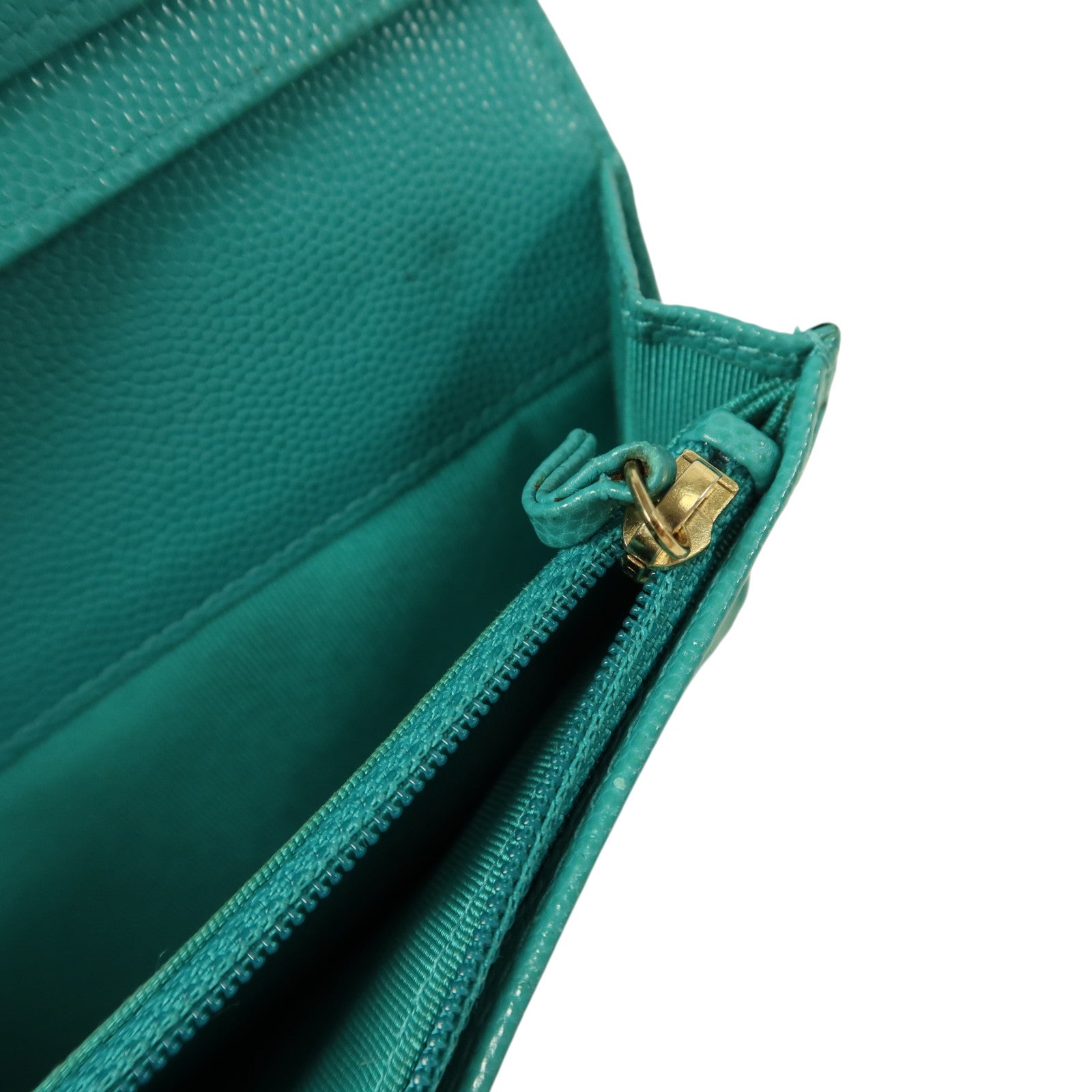 CHANEL 牛皮皮革Classic Flap Long Wallet金扣長錢包