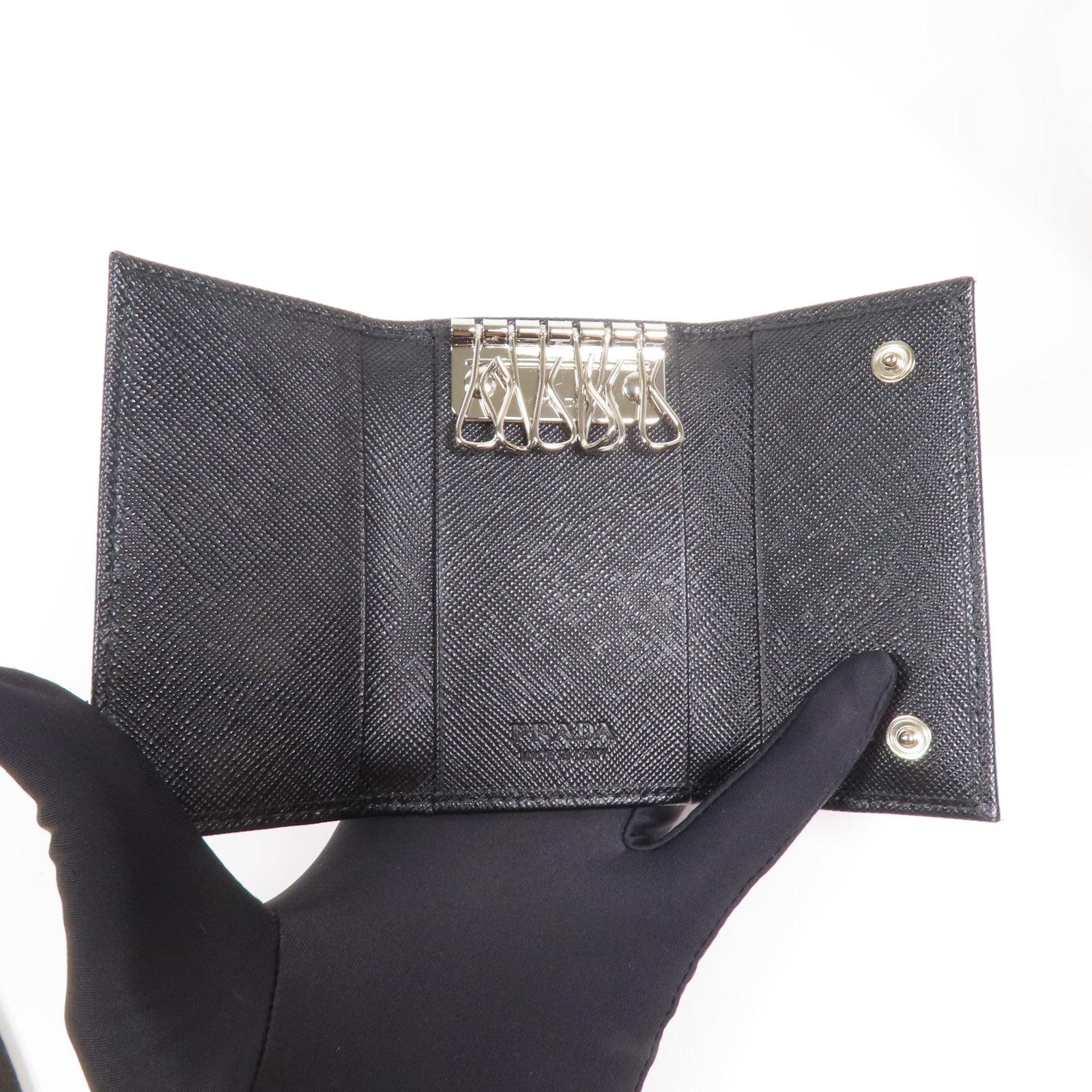 PRADA Saffiano皮革Key Case鎖匙包