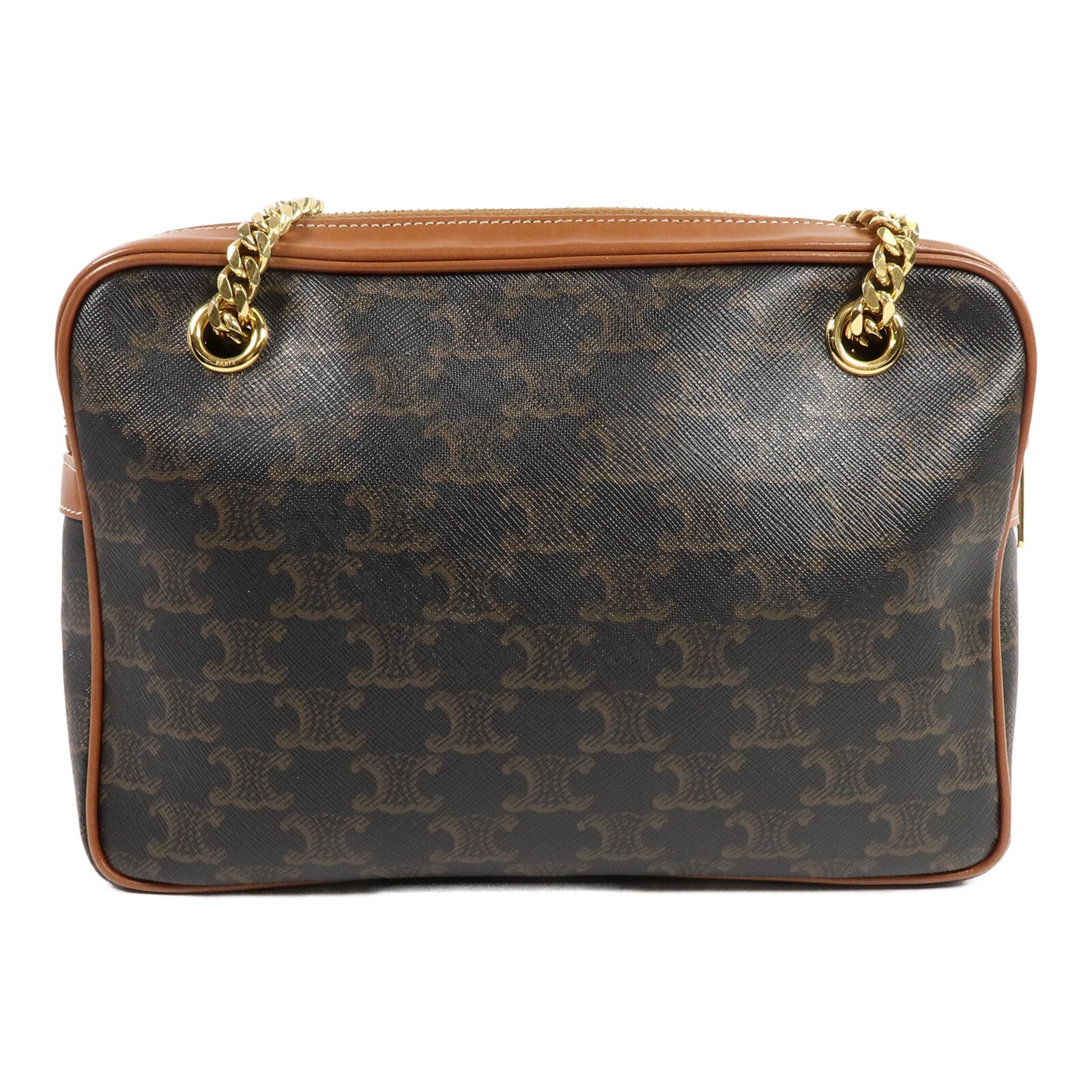 CELINE Triomphe Canvas Patapans Medium鏈帶肩背袋