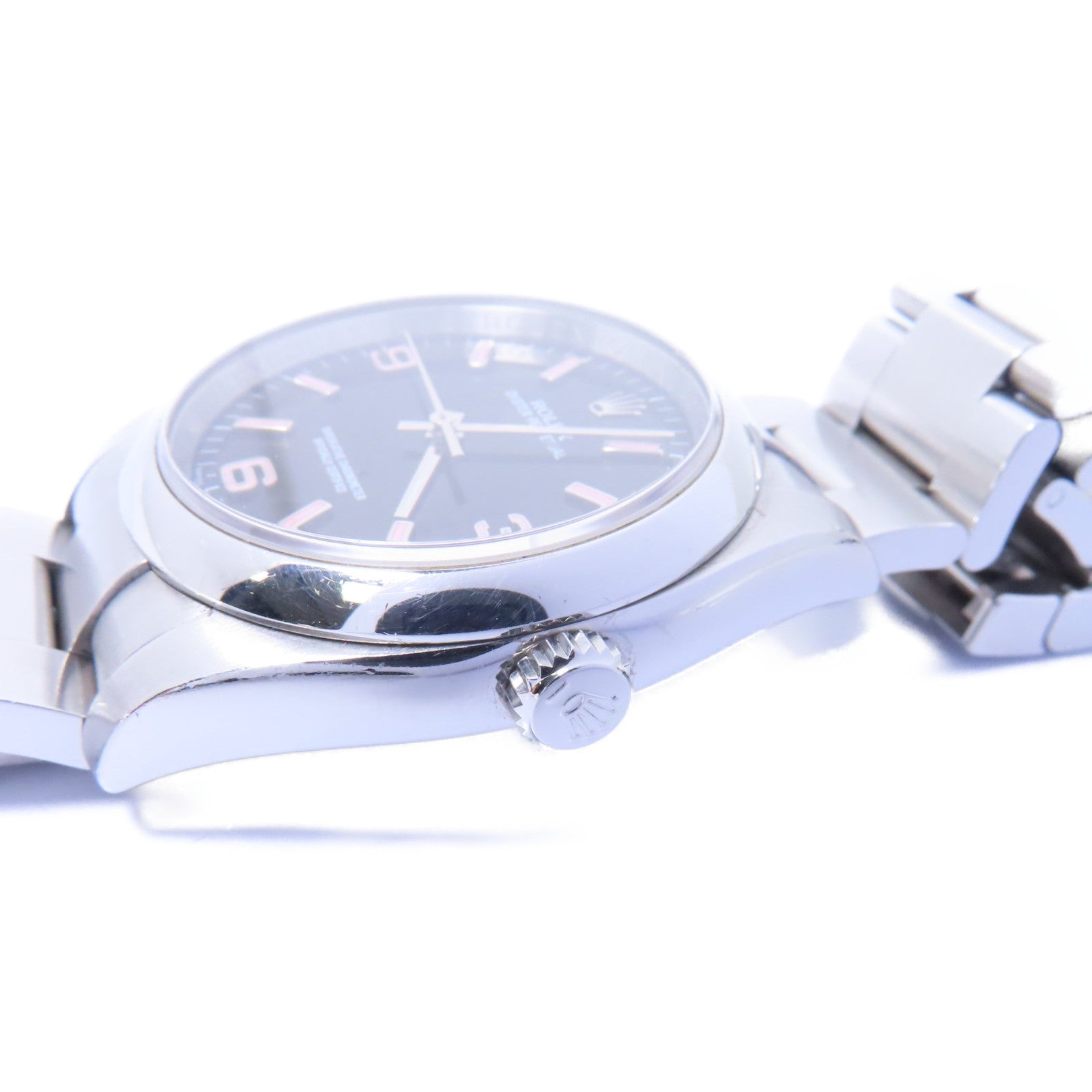 ROLEX 【激減優惠】Oyster Perpetual不鏽鋼手錶自動機芯黑色