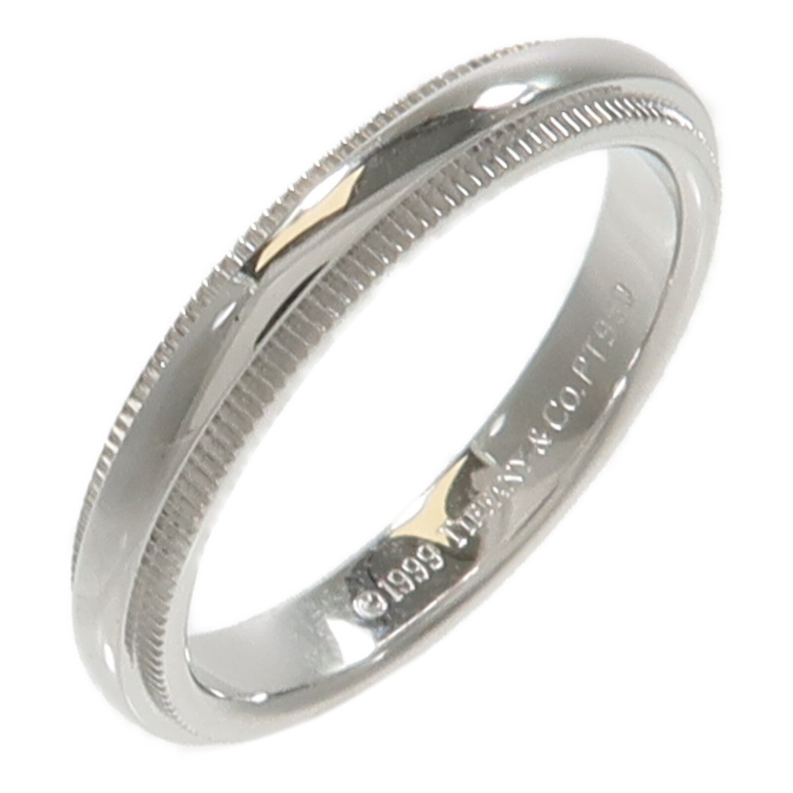 TIFFANY＆CO PT950鉑金Milgrain Band Ring戒指