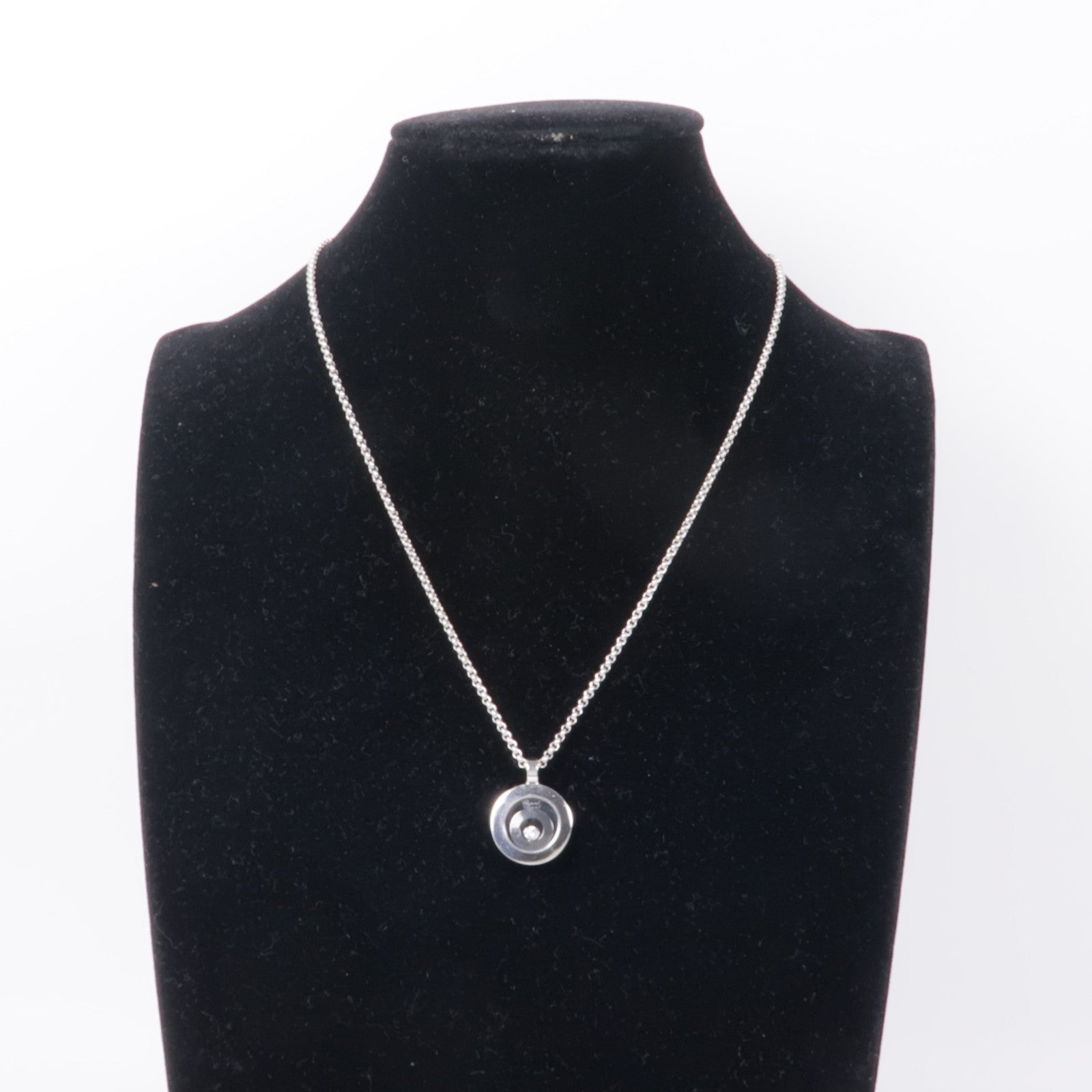 Chopard 18K白金Happy Spirit Diamond Necklace鑽石項鍊