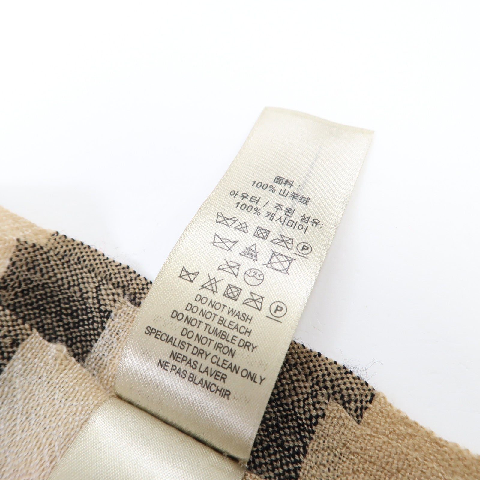 BURBERRY 羊絨Scarf圍巾啡色