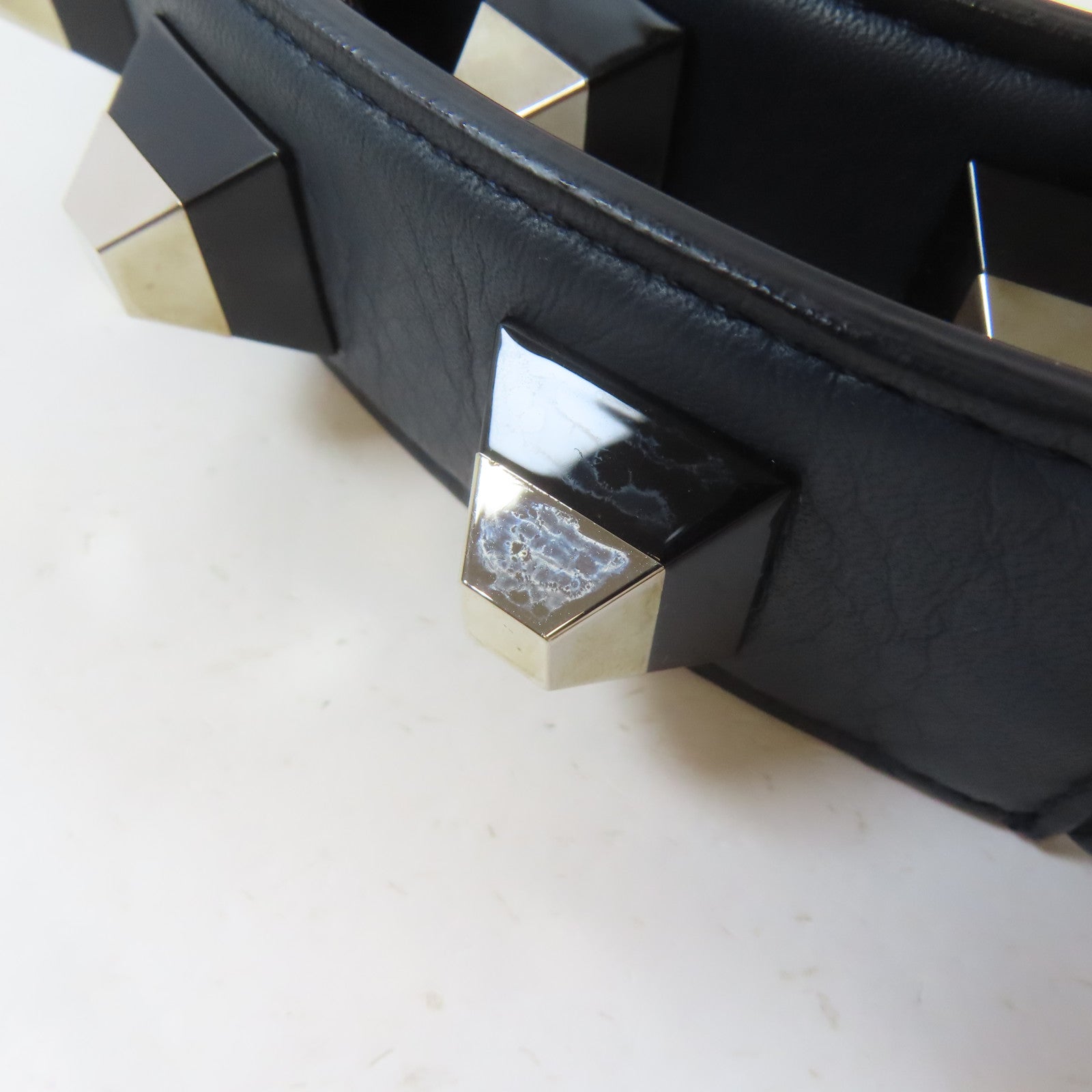 FENDI (PRICE DOWN) SHW Belt Calfskin Leather Black