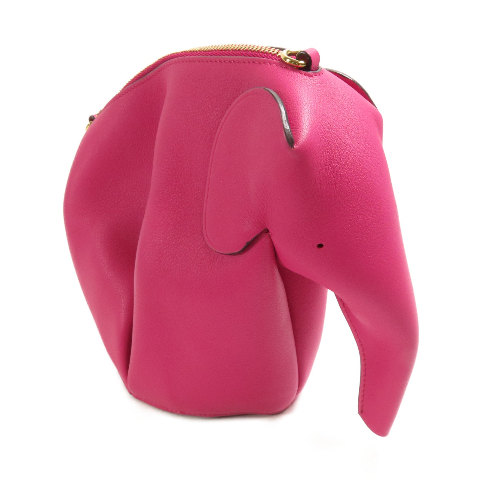 LOEWE 牛皮皮革Elephant Bag金扣肩背袋