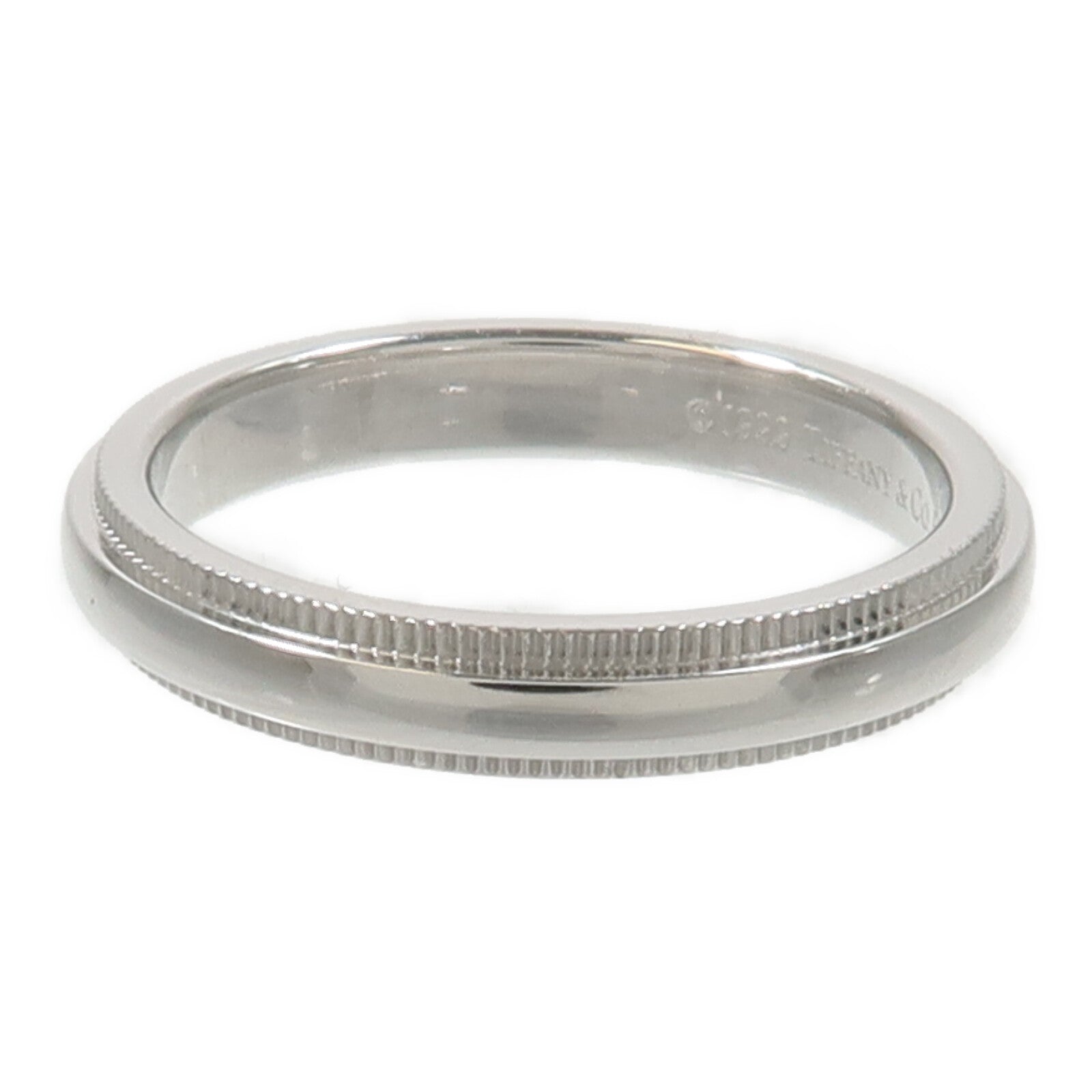 TIFFANY＆CO PT950鉑金Milgrain Band Ring戒指