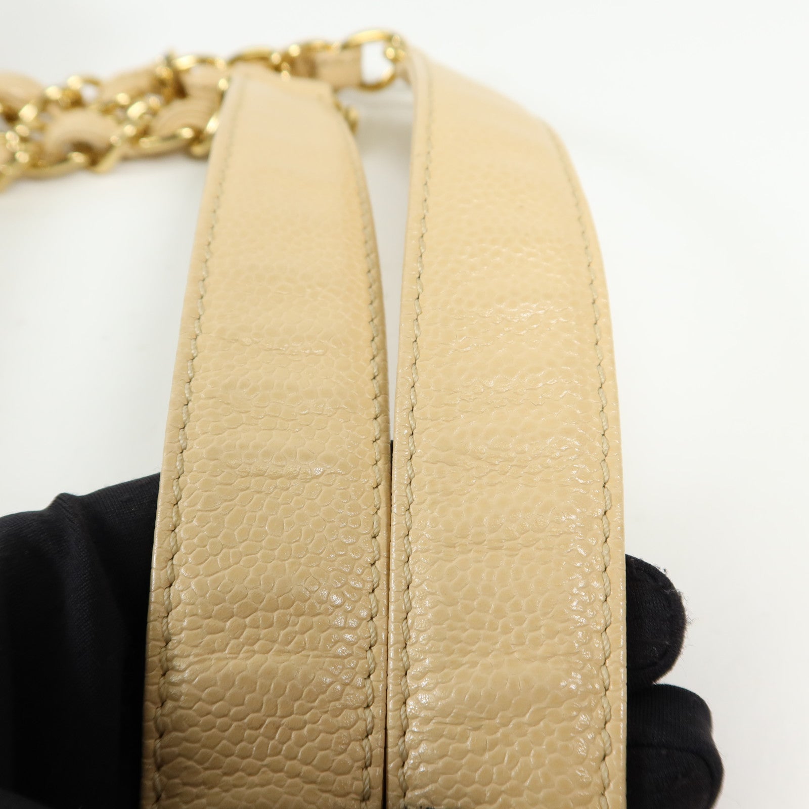 CHANEL 牛皮皮革PST Petite Shopping Tote Bag金扣肩背袋