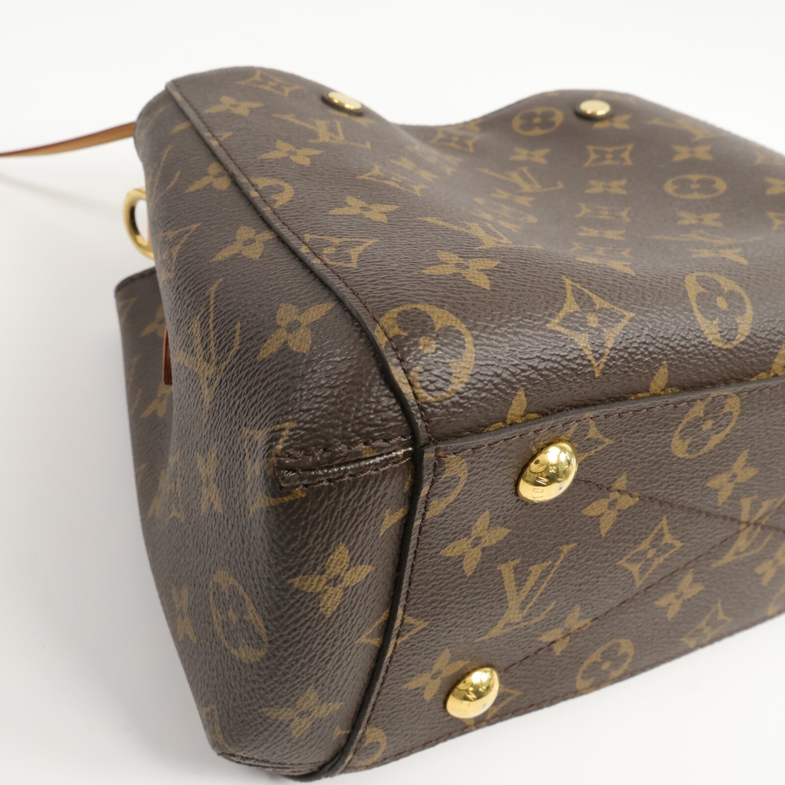 LOUIS VUITTON Monogram Montaigne BB手挽肩背兩用袋棕色