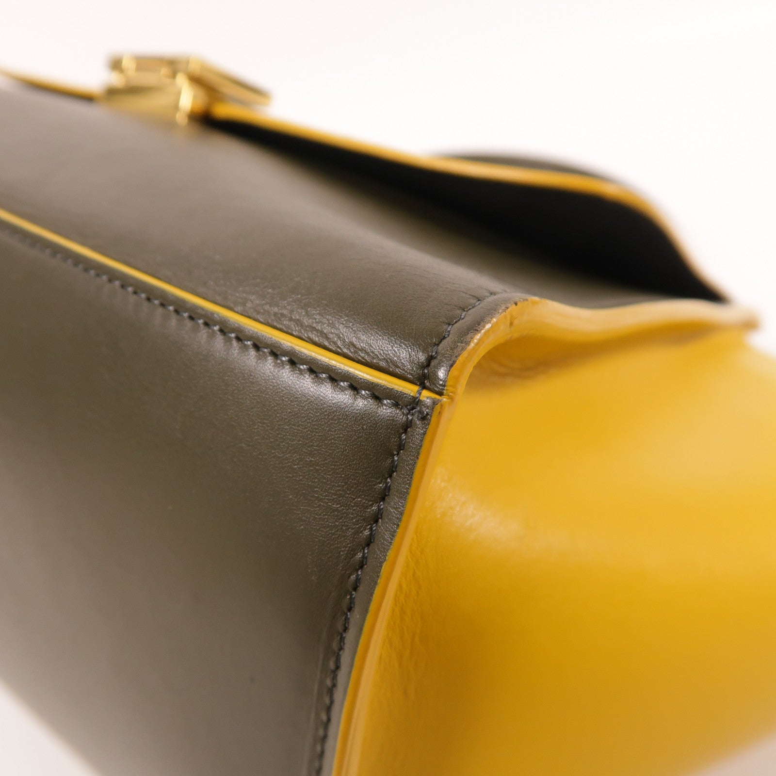 CELINE 牛皮皮革Trapeze金扣手挽肩背兩用袋