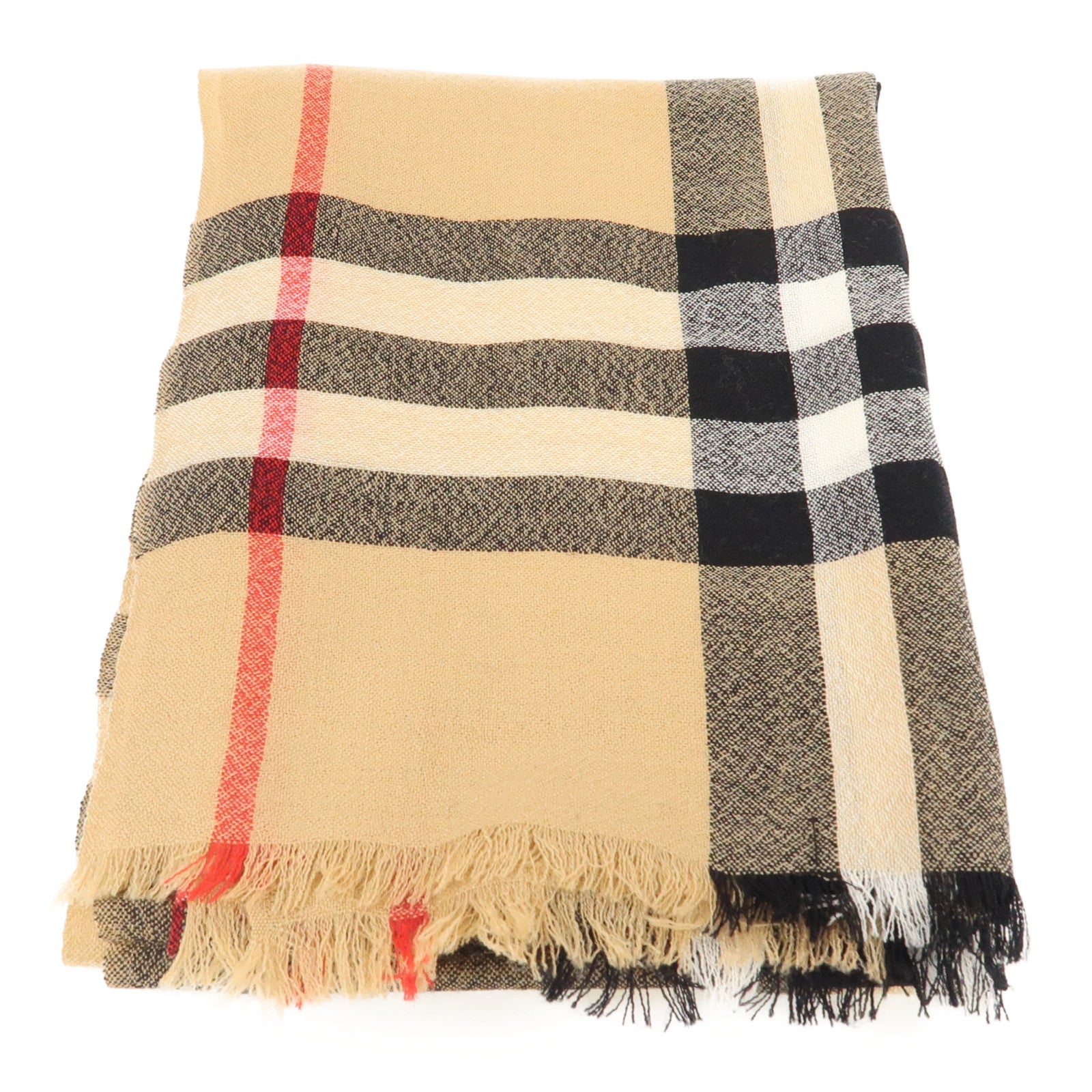 BURBERRY 羊絨Scarf圍巾啡色