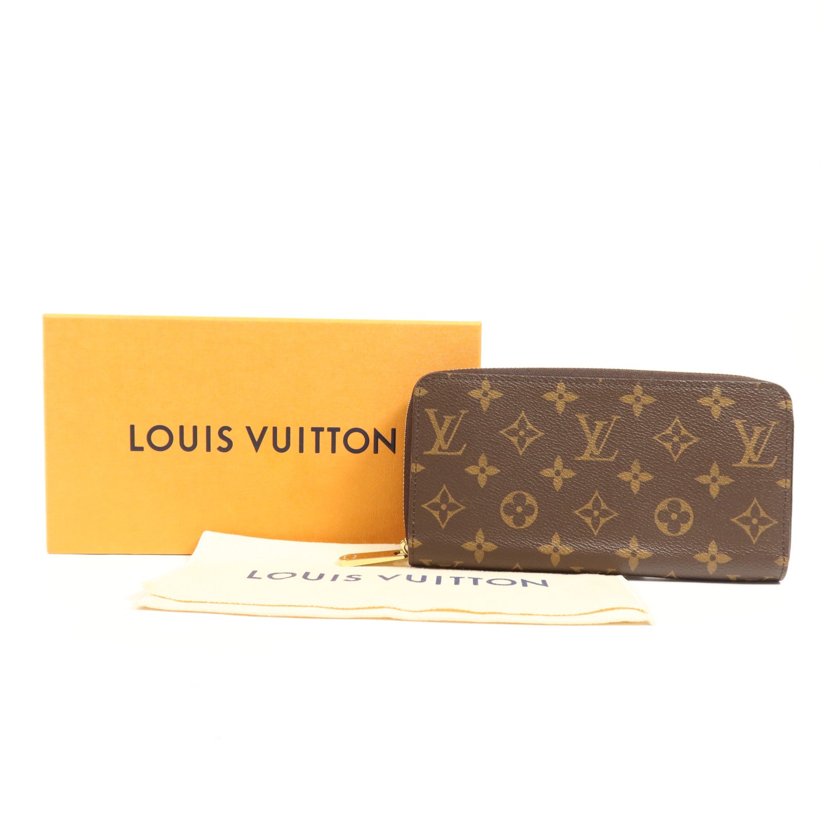 LOUIS VUITTON Monogram Zipper Long Wallet金扣長錢包