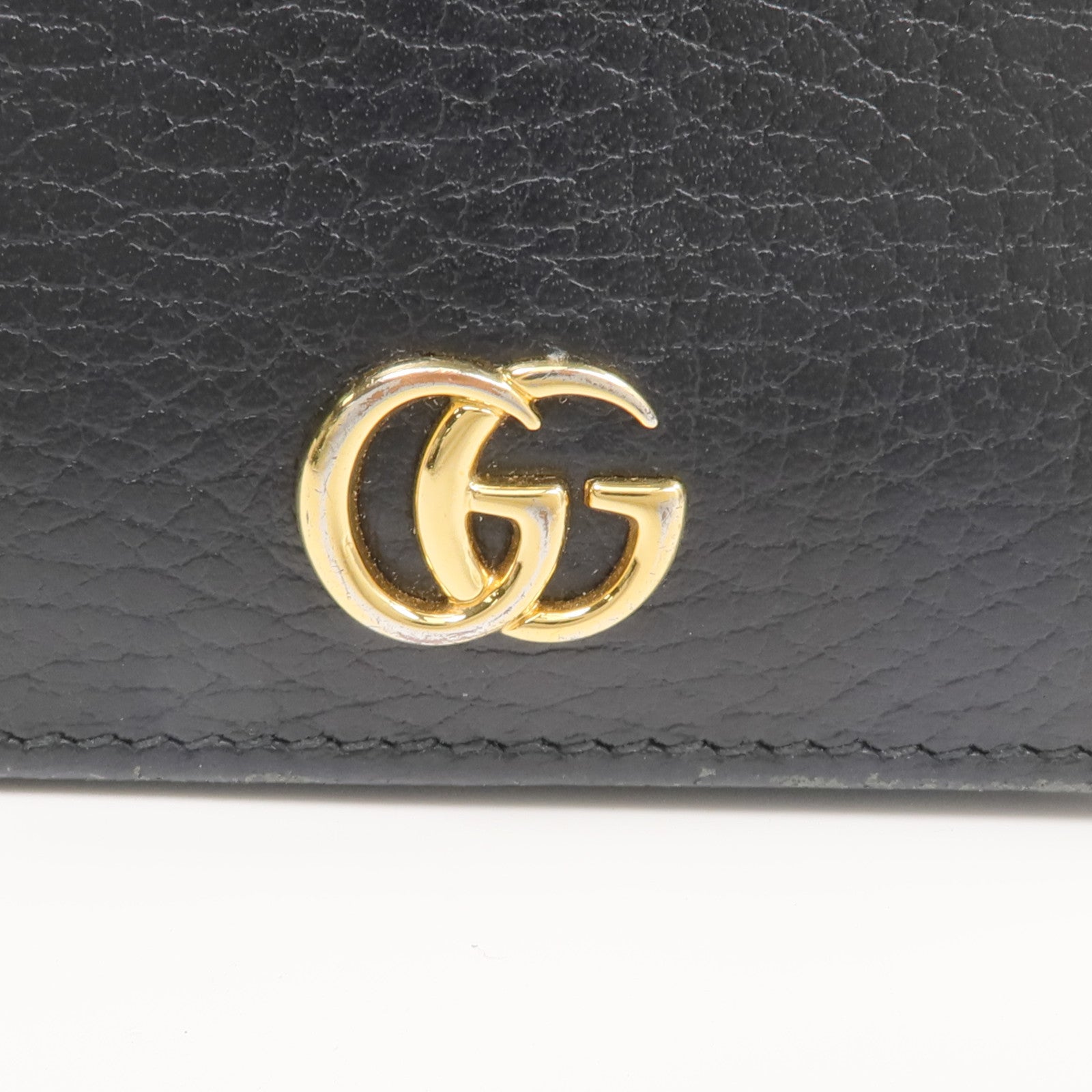 GUCCI 牛皮皮革GG Marmont Wallet金扣錢包
