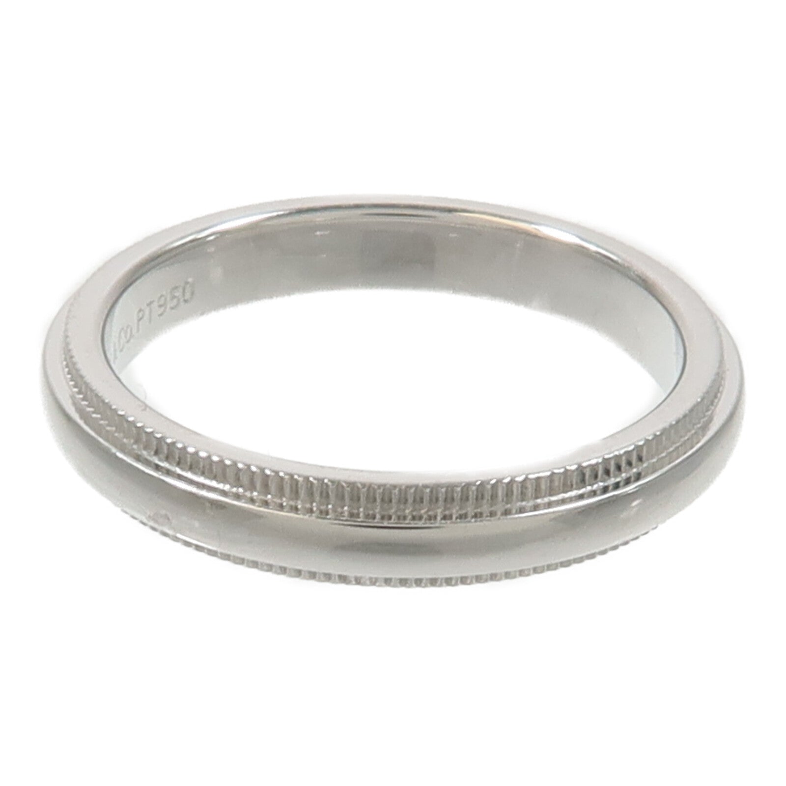 TIFFANY＆CO PT950鉑金Milgrain Band Ring戒指