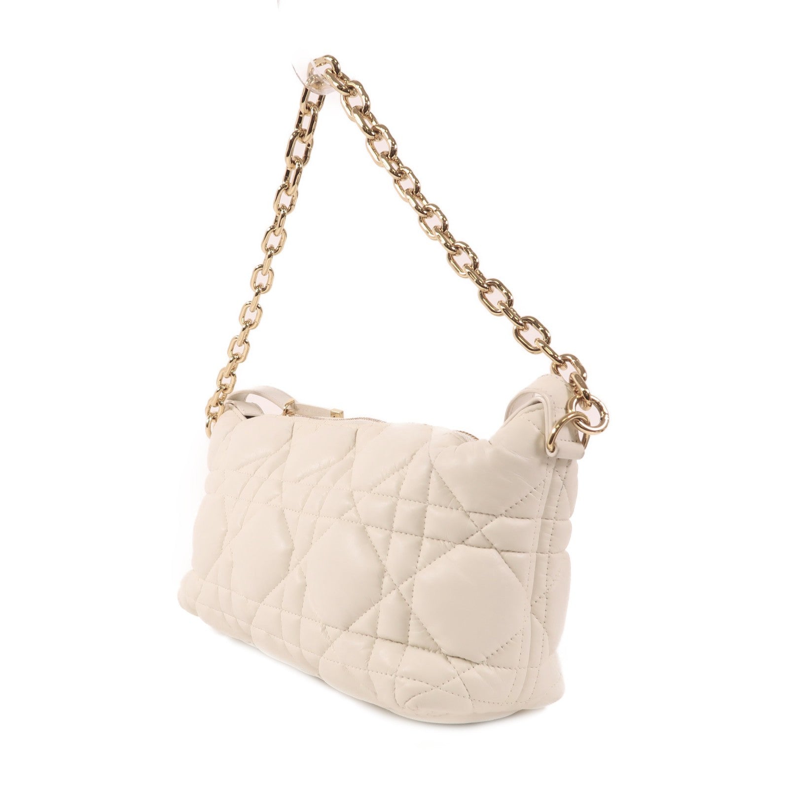 Dior 羊皮皮革Shoulder Bag金扣手挽肩背兩用袋