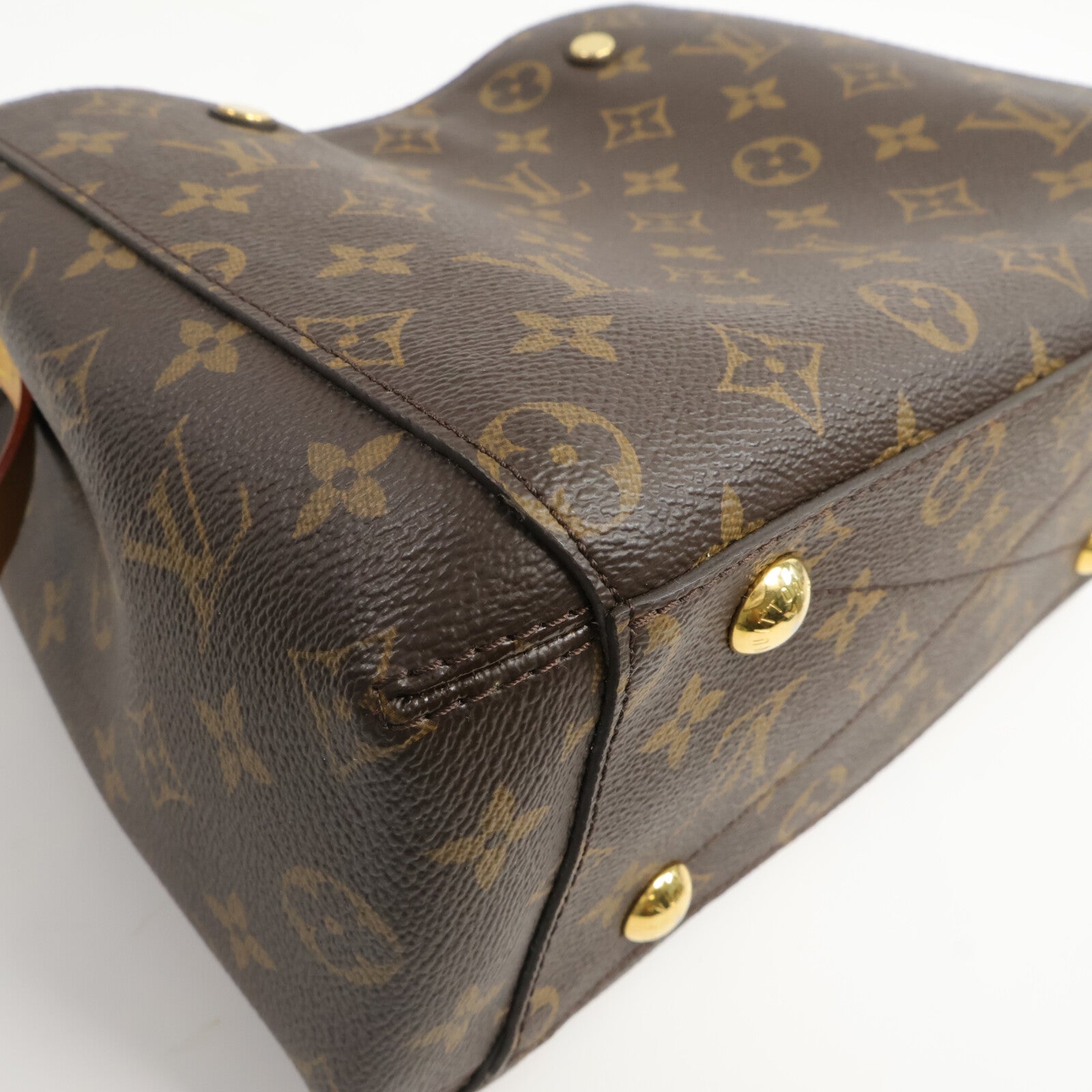 LOUIS VUITTON Monogram Montaigne BB手挽肩背兩用袋棕色