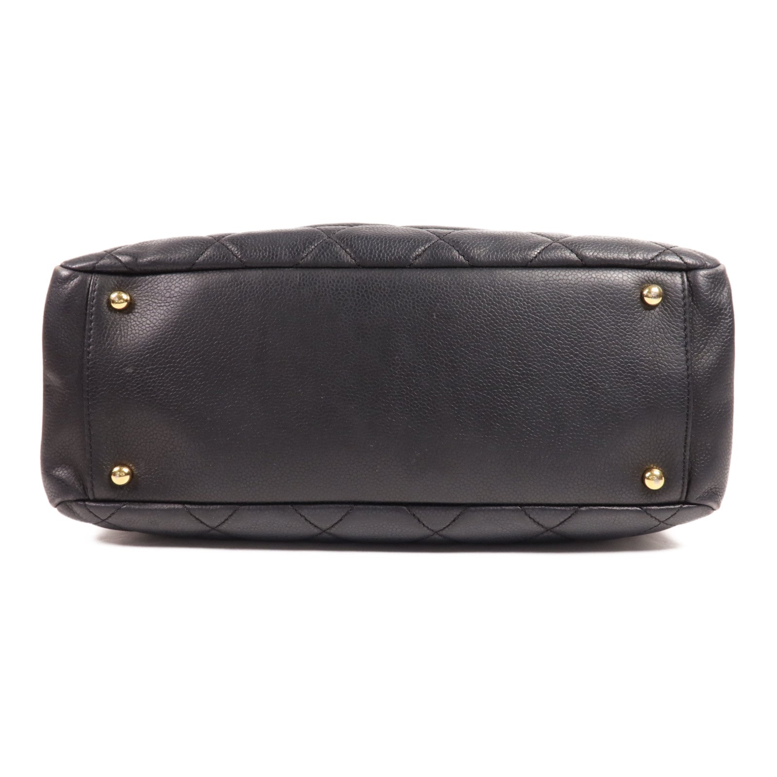 CHANEL 牛皮皮革Tote Bag金扣肩背袋