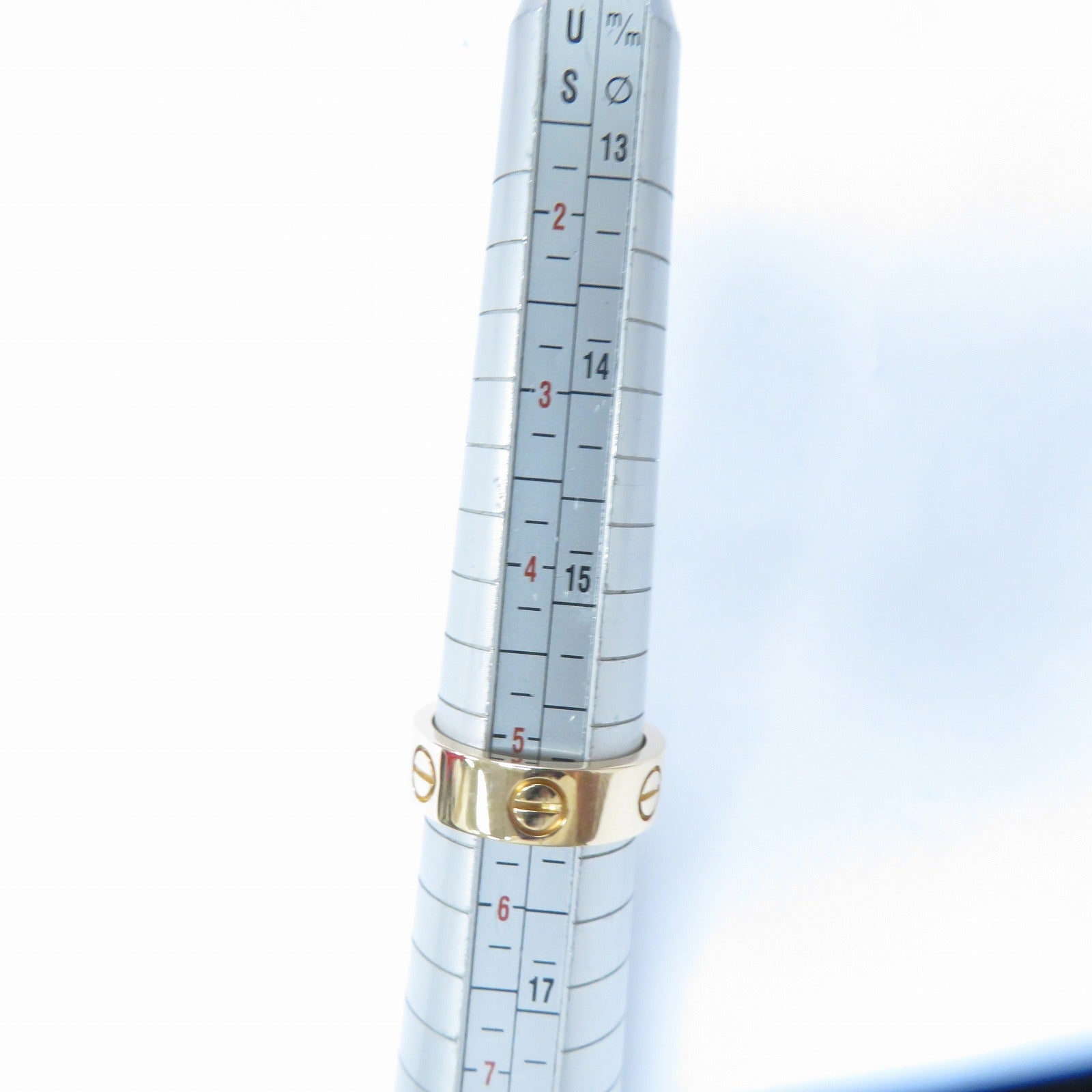 CARTIER 18K玫瑰金Love Ring戒指Cartier#50/US#5.25