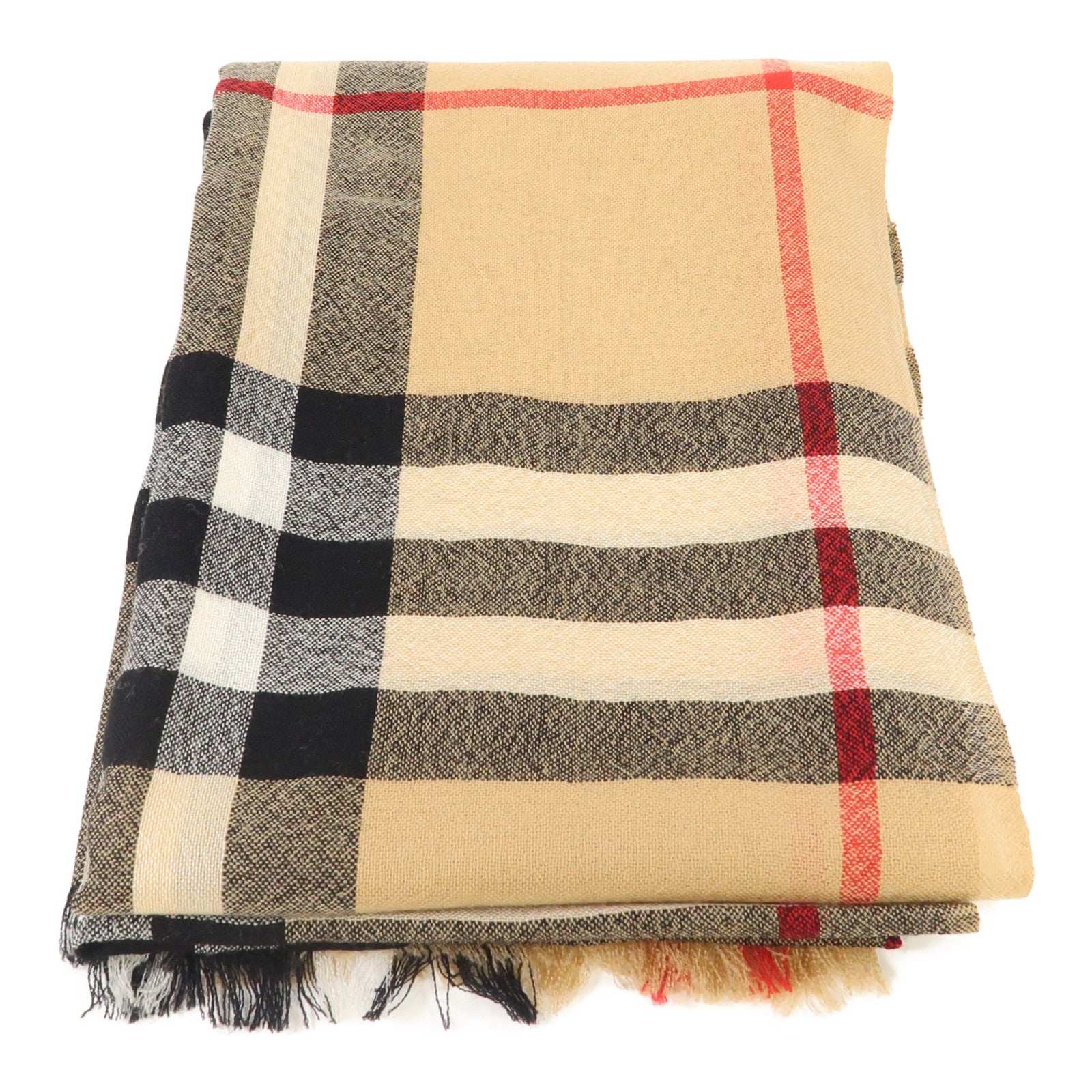 BURBERRY 羊絨Scarf圍巾啡色