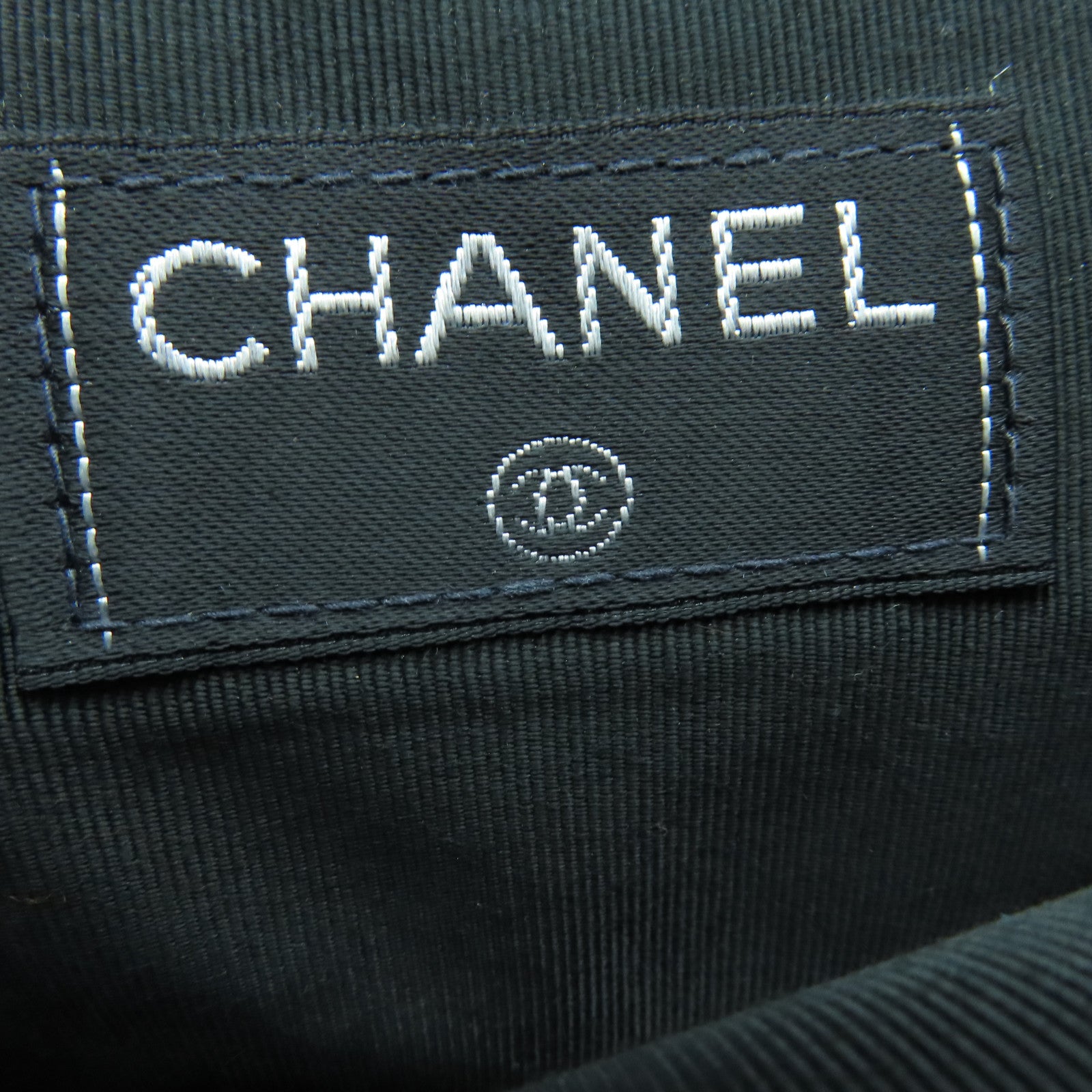 CHANEL 帆布Chain Shoulder银扣肩背袋黑色/粉红色/米色
