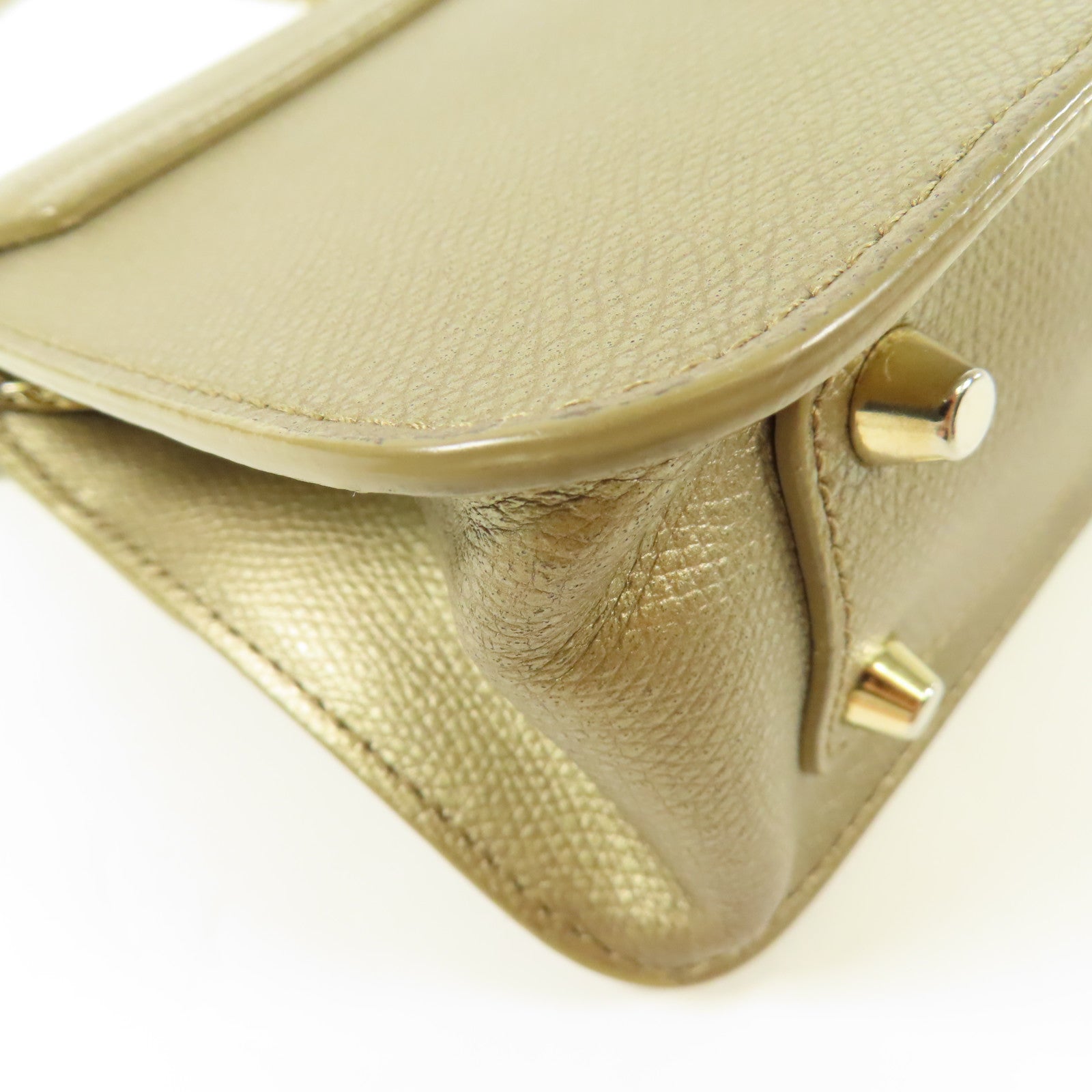 Furla 【激減優惠】牛皮皮革Chain Shoulder金扣鏈帶肩背袋